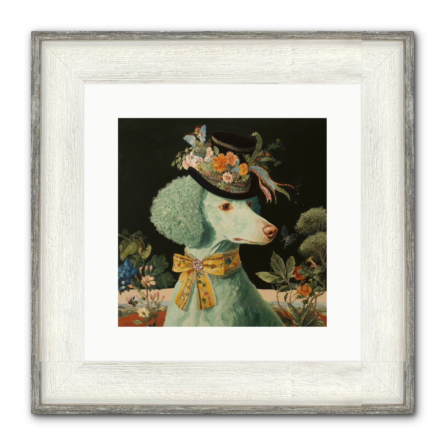 Dearly Spoken Framed Print - Driftwood White 12x12