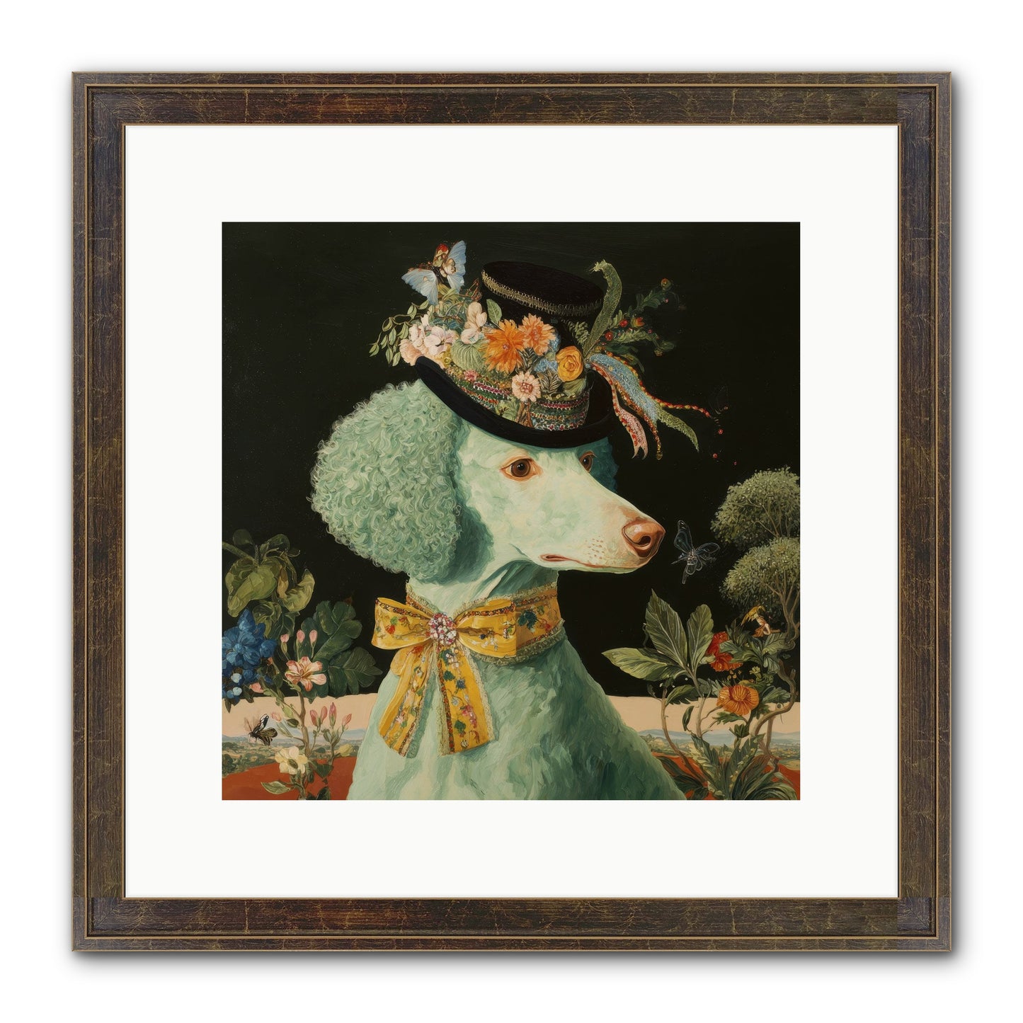 Dearly Spoken Framed Print - Slimwoods Black/Gold 12x12