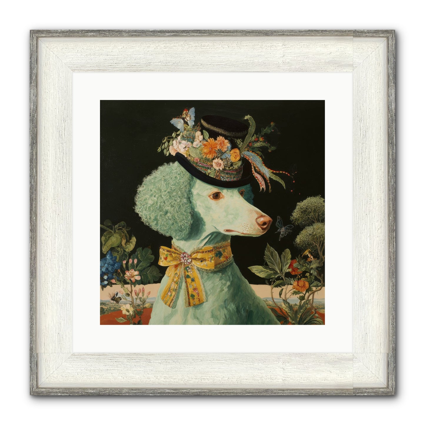 Dearly Spoken Framed Print - Driftwood White 16x16