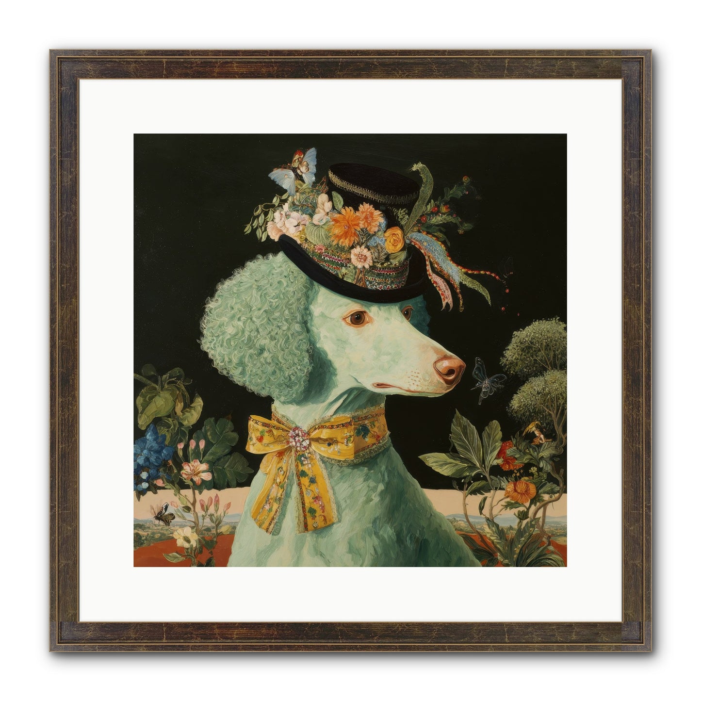 Dearly Spoken Framed Print - Slimwoods Black/Gold 16x16