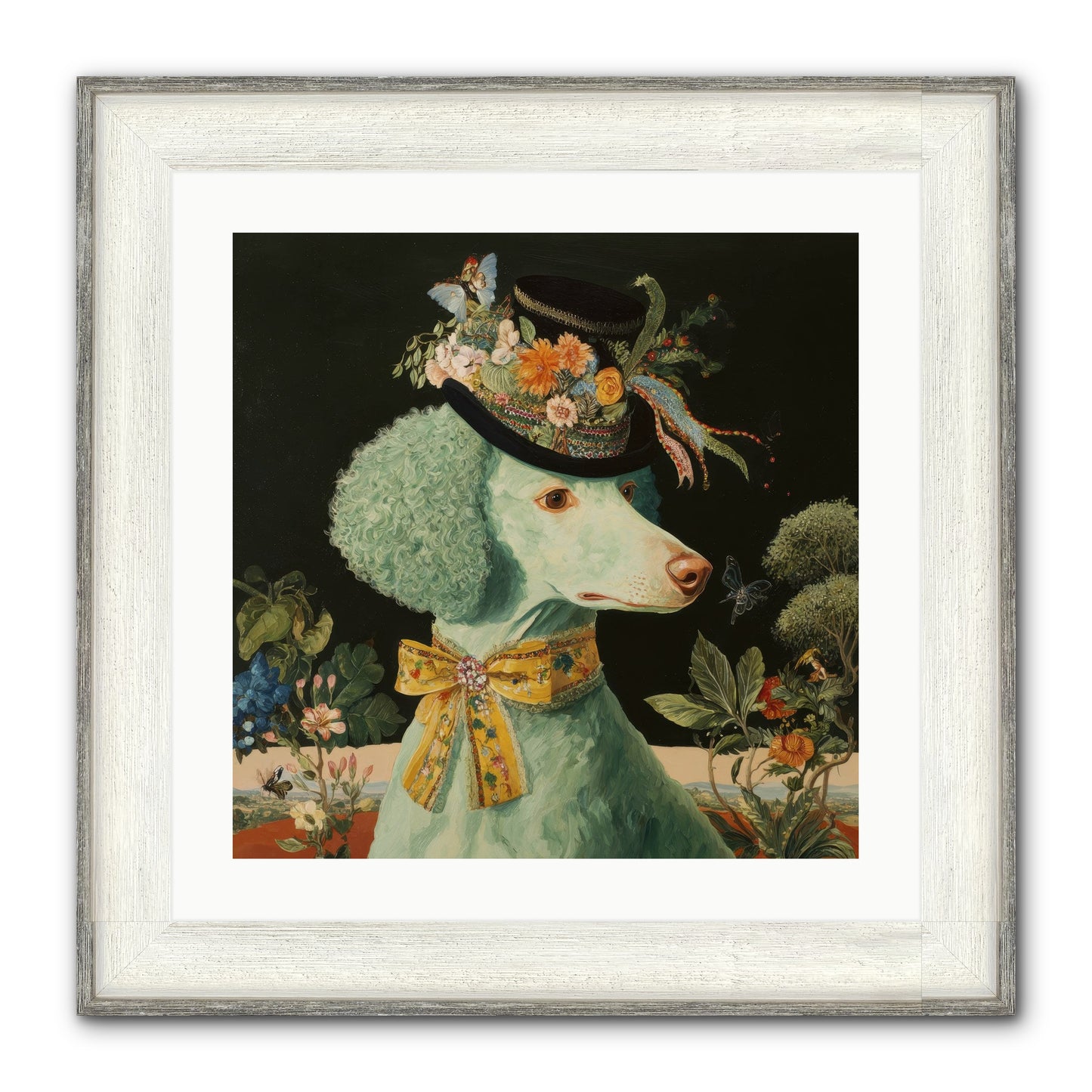 Dearly Spoken Framed Print - Driftwood White 20x20