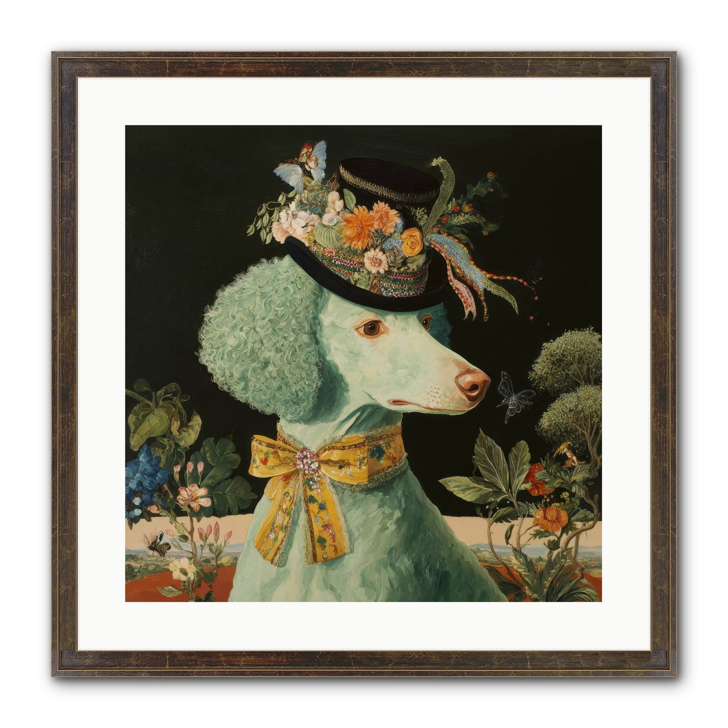 Dearly Spoken Framed Print - Slimwoods Black/Gold 20x20