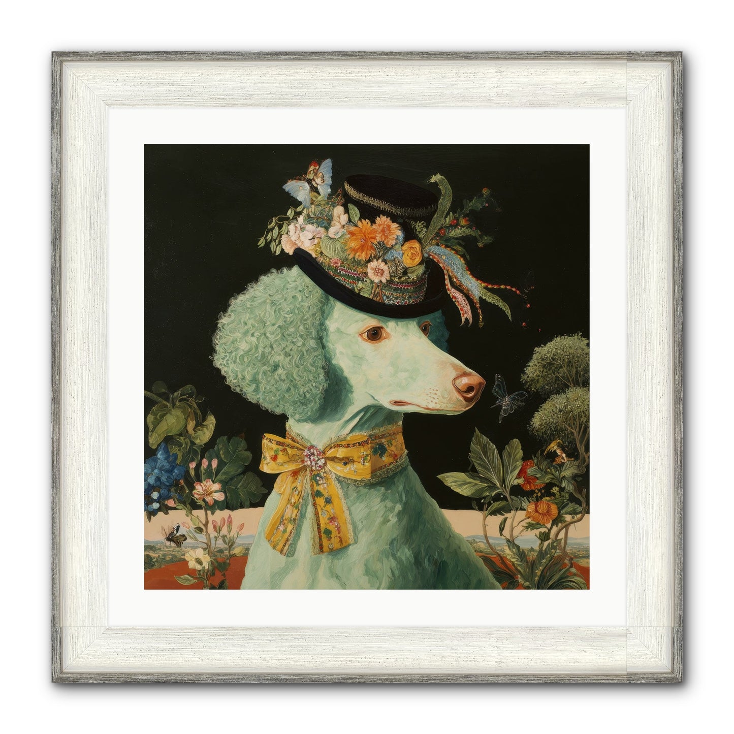 Dearly Spoken Framed Print - Driftwood White 24x24