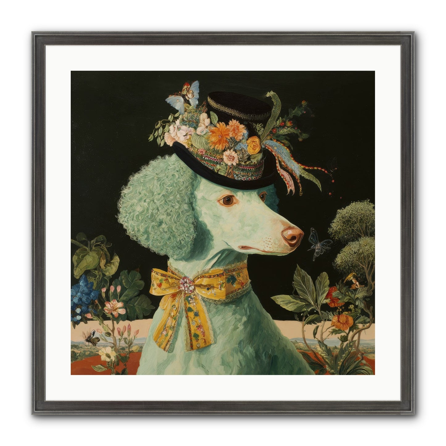 Dearly Spoken Framed Print - Slimwoods Black/Silver 24x24