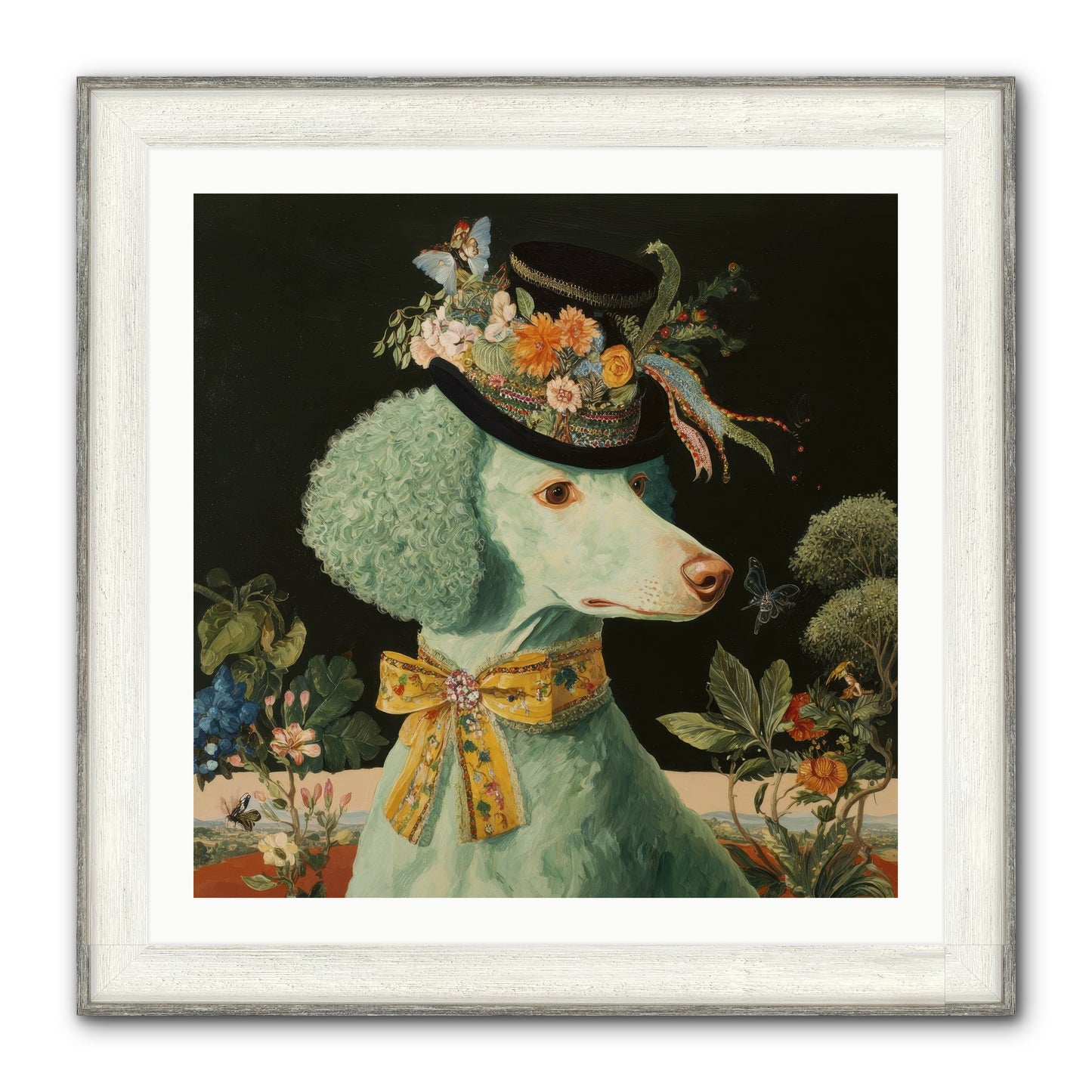 Dearly Spoken Framed Print - Driftwood White 30x30
