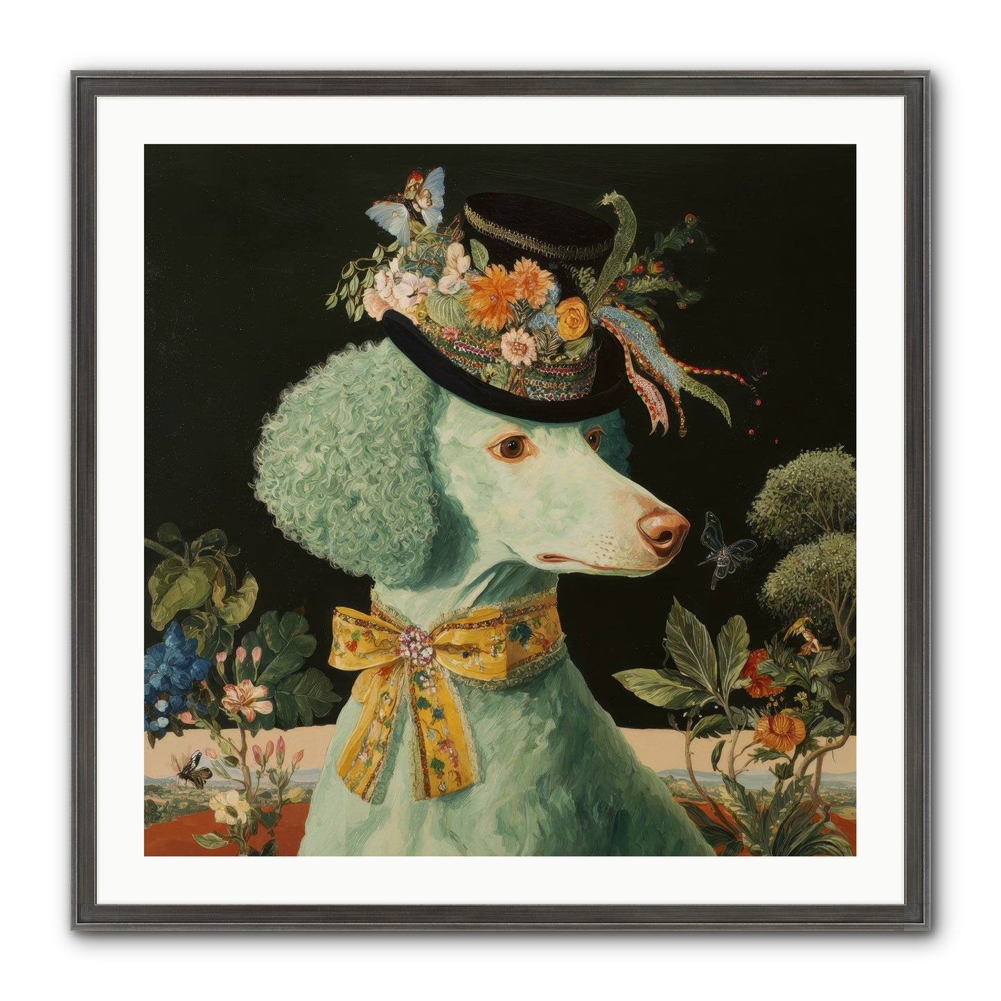 Dearly Spoken Framed Print - Slimwoods Black/Silver 30x30