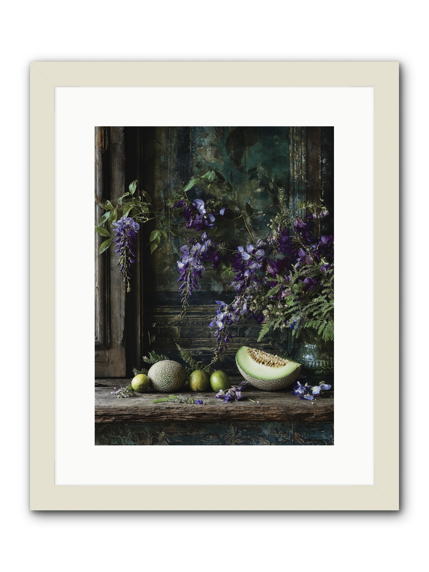 deauville -- Framed Print - White 12x16