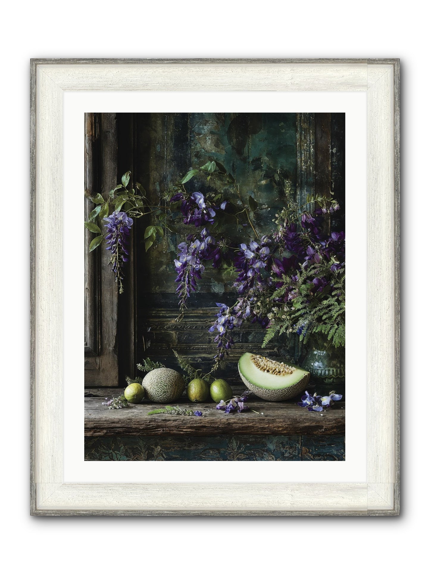 Deauville Framed Print - Driftwood White 24x32