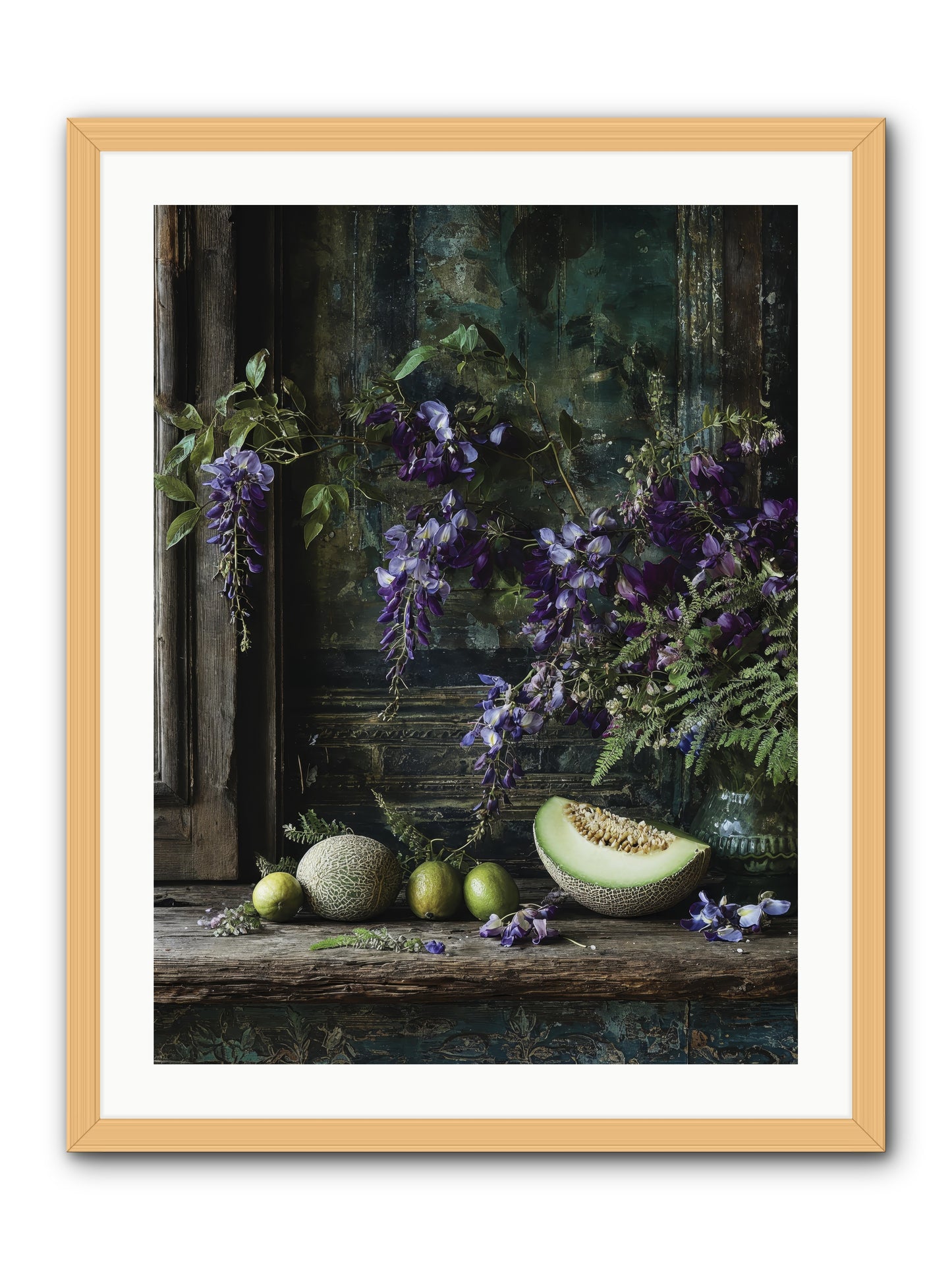 deauville -- Framed Print - Natural 24x32