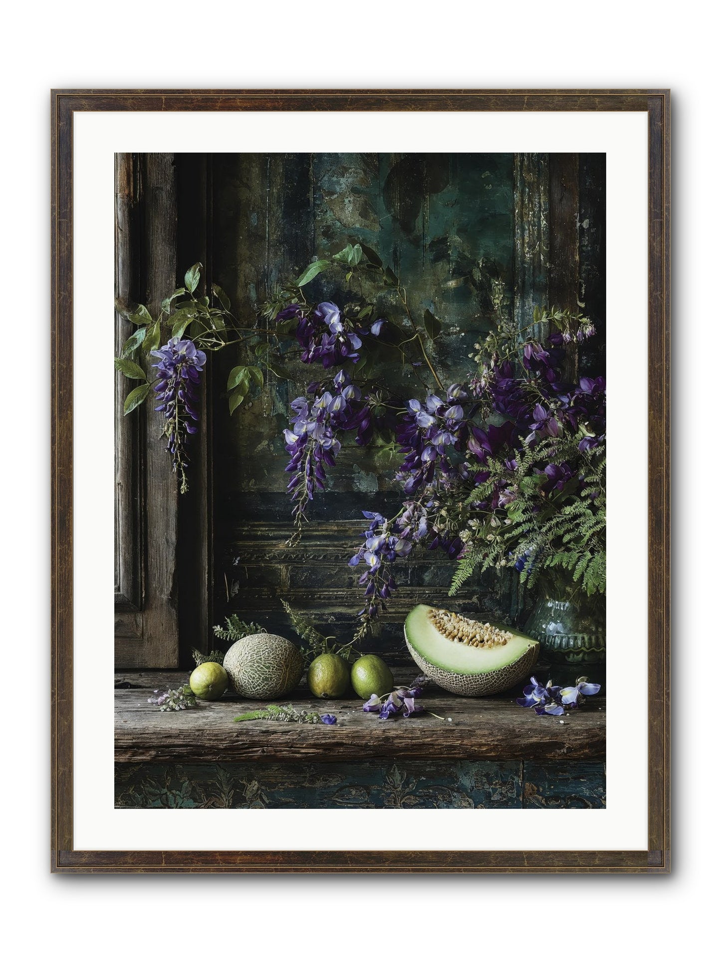 Deauville Framed Print - Slimwoods Black/Gold 24x32