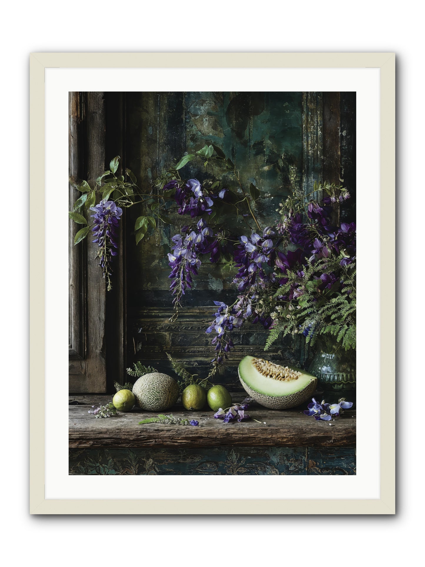 deauville -- Framed Print - White 24x32