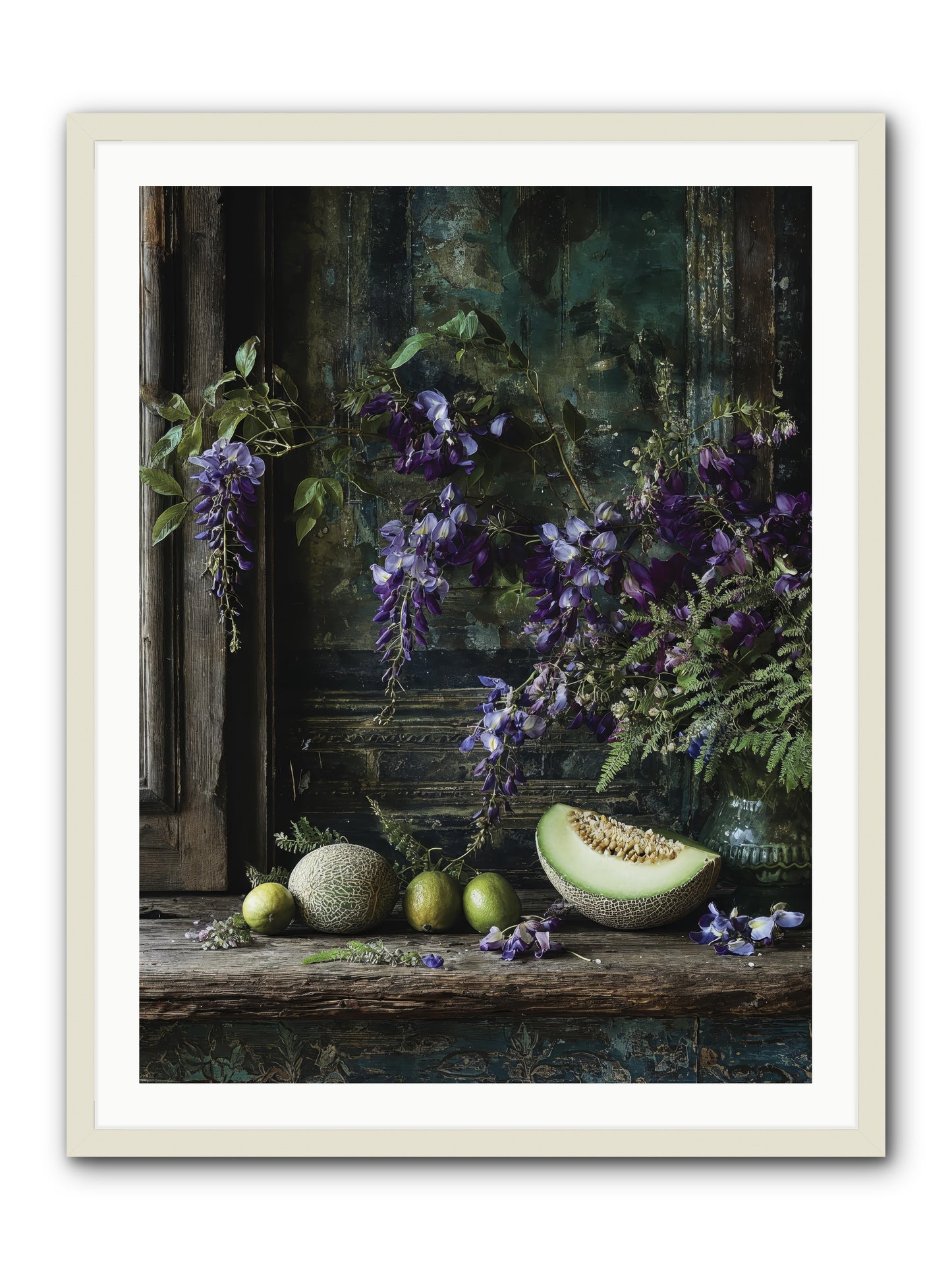 deauville -- Framed Print - White 30x40