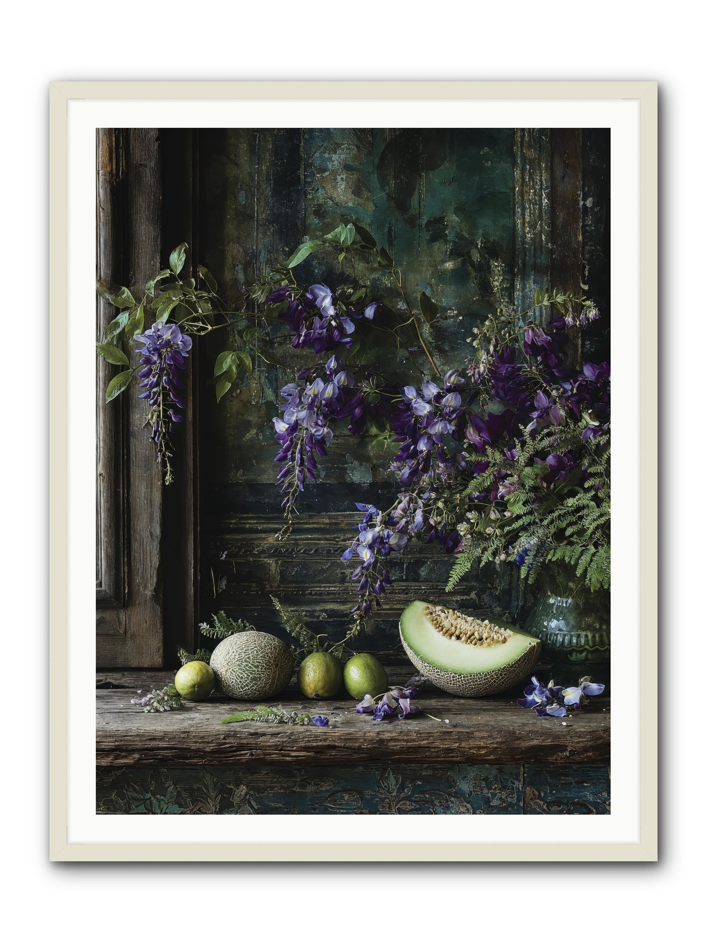 deauville -- Framed Print - White 36x48