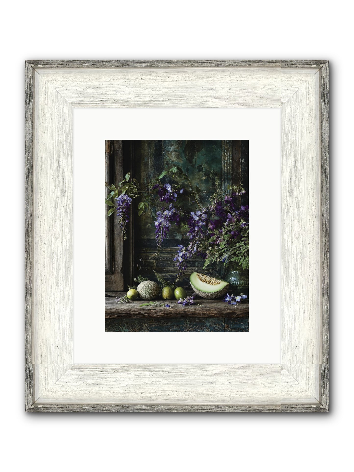 Deauville Framed Print - Driftwood White 9x12