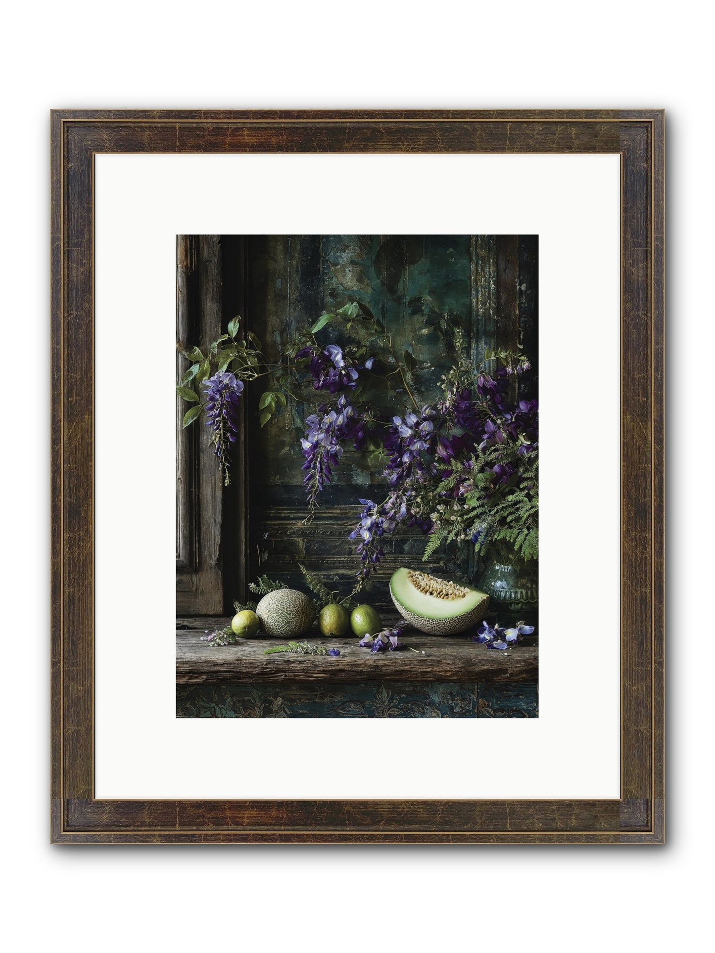 Deauville Framed Print - Slimwoods Black/Gold 9x12