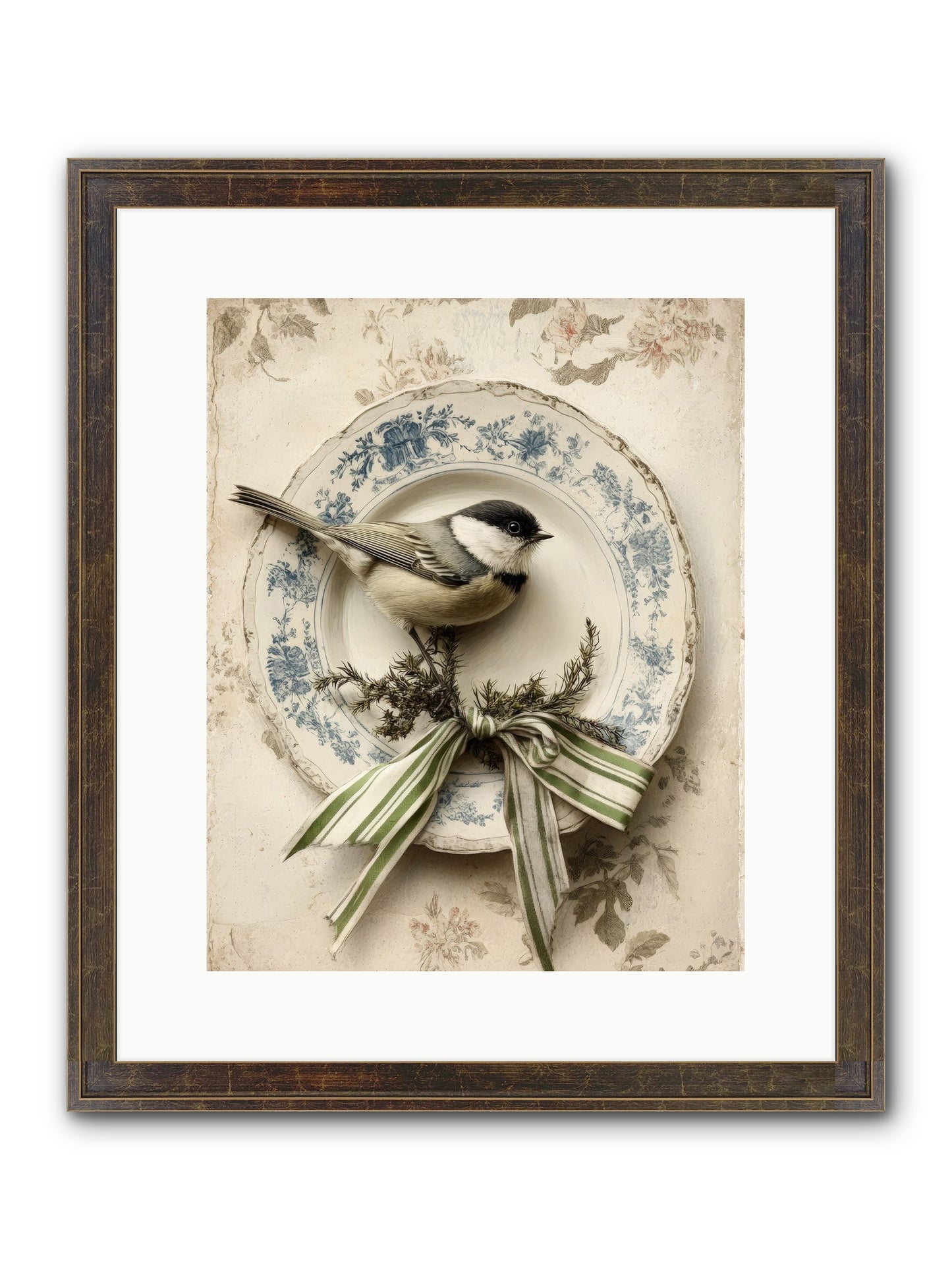 December's Dapper Guest Framed Print - Slimwoods Black/Gold 12x15