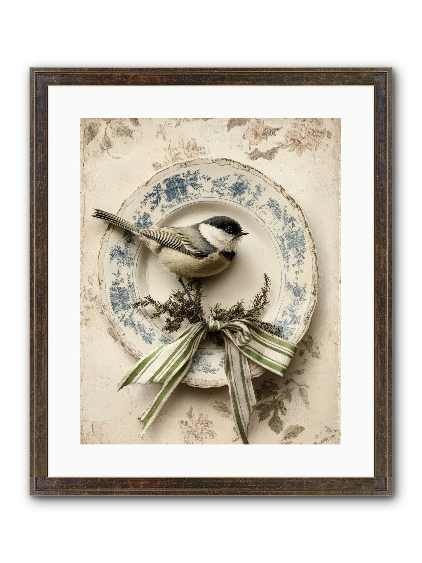 December's Dapper Guest Framed Print - Slimwoods Black/Gold 16x20