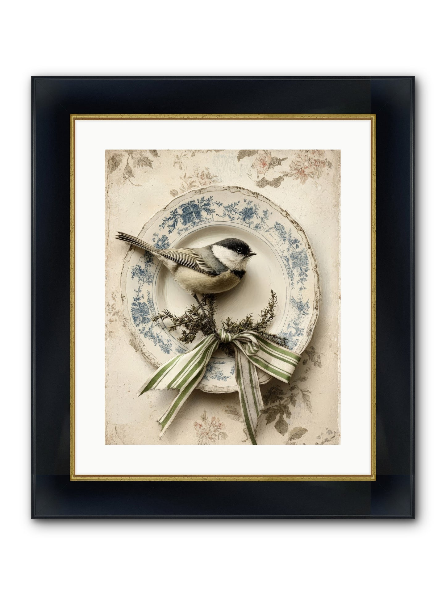 December's Dapper Guest Framed Print - Wide Black w/Gold 16x20