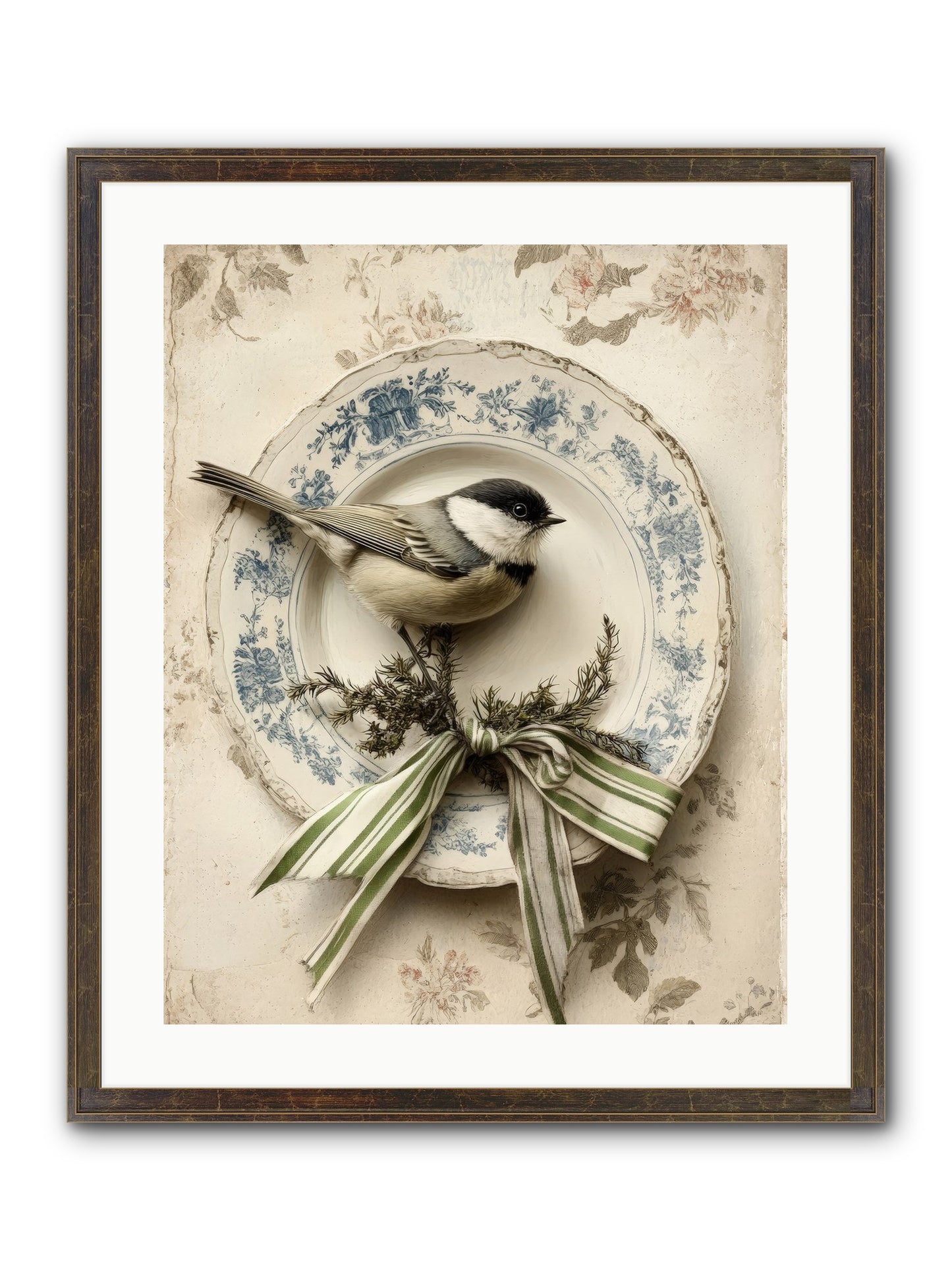 December's Dapper Guest Framed Print - Slimwoods Black/Gold 20x25