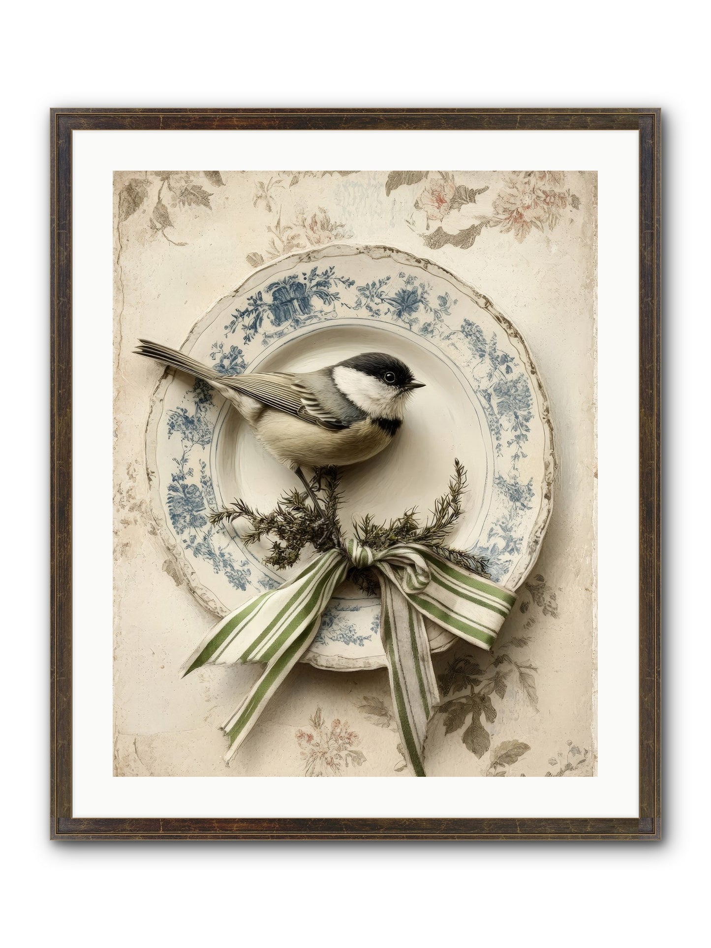 December's Dapper Guest Framed Print - Slimwoods Black/Gold 24x30