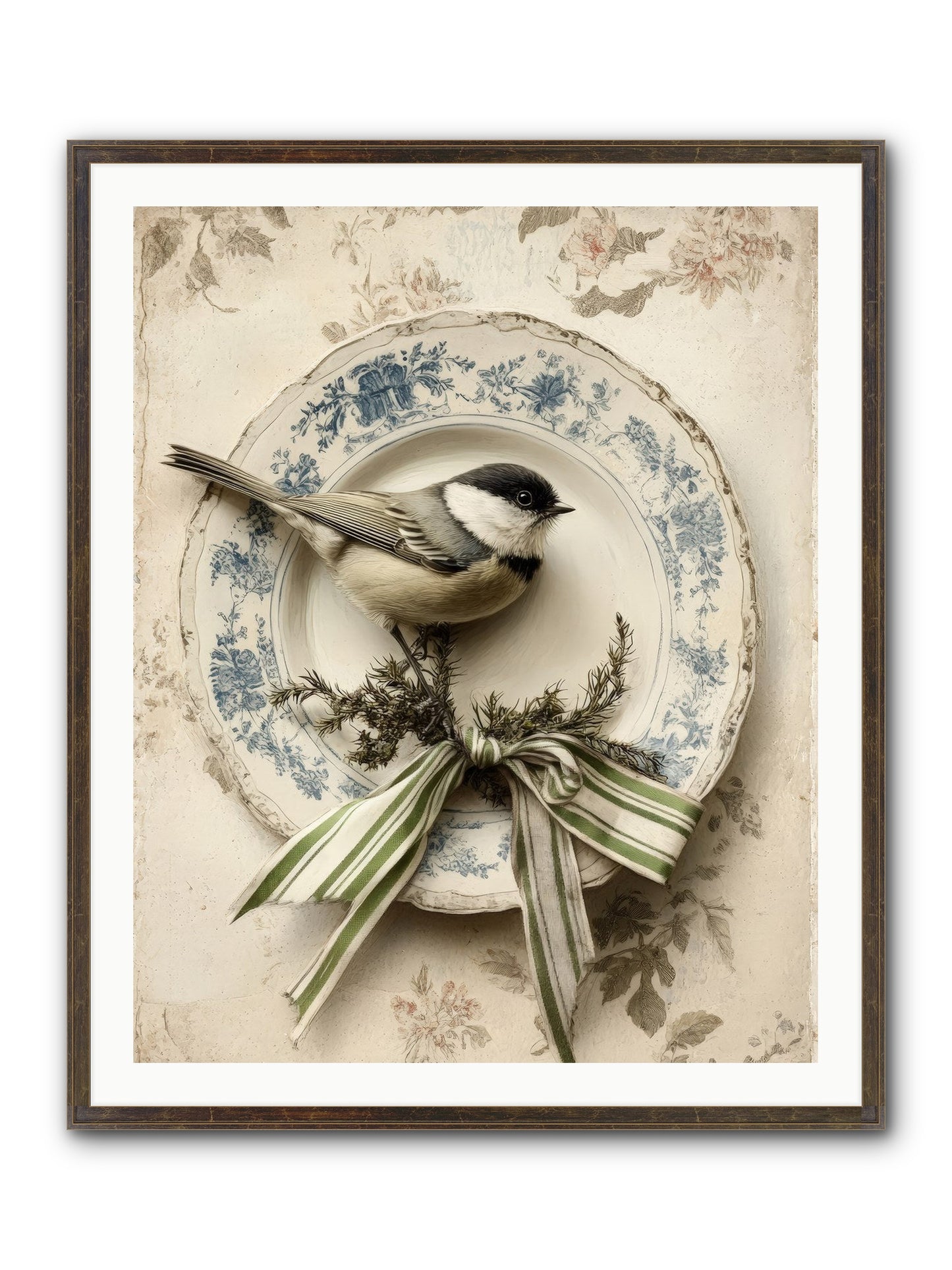 December's Dapper Guest Framed Print - Slimwoods Black/Gold 32x40