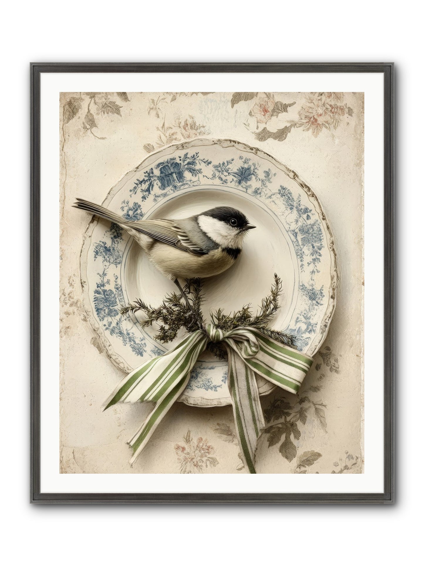 December's Dapper Guest Framed Print - Slimwoods Black/Silver 32x40