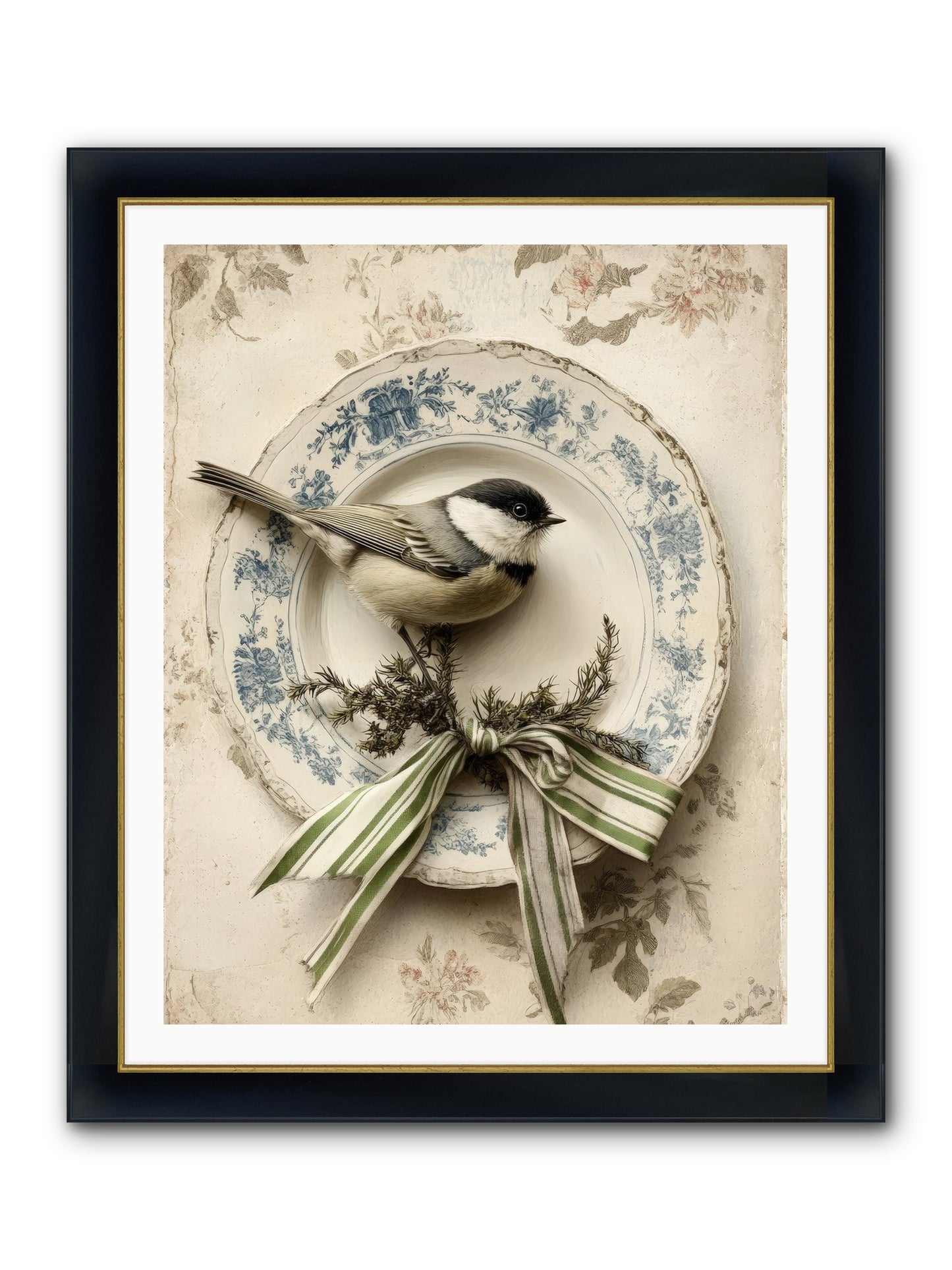 December's Dapper Guest Framed Print - Wide Black w/Gold 32x40