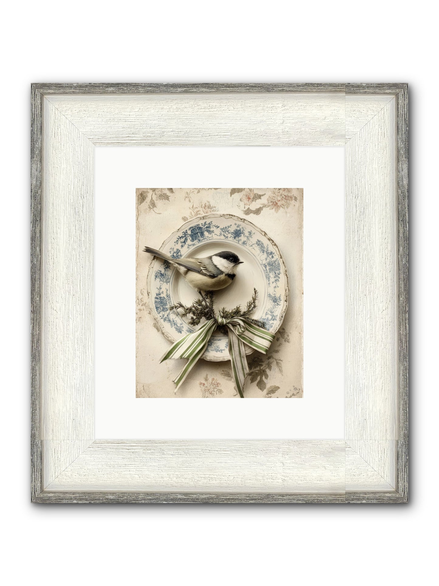 December's Dapper Guest Framed Print - Driftwood White 8x10