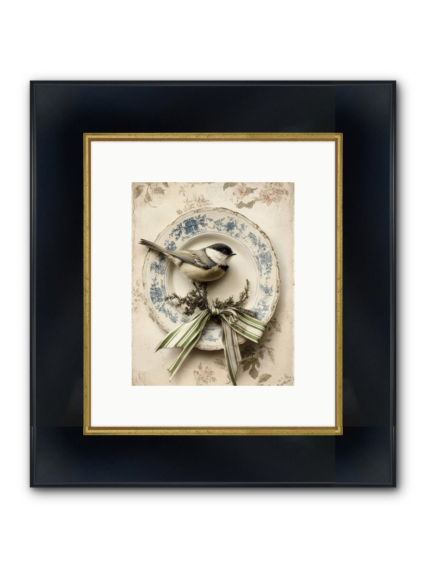 December's Dapper Guest Framed Print - Wide Black w/Gold 8x10
