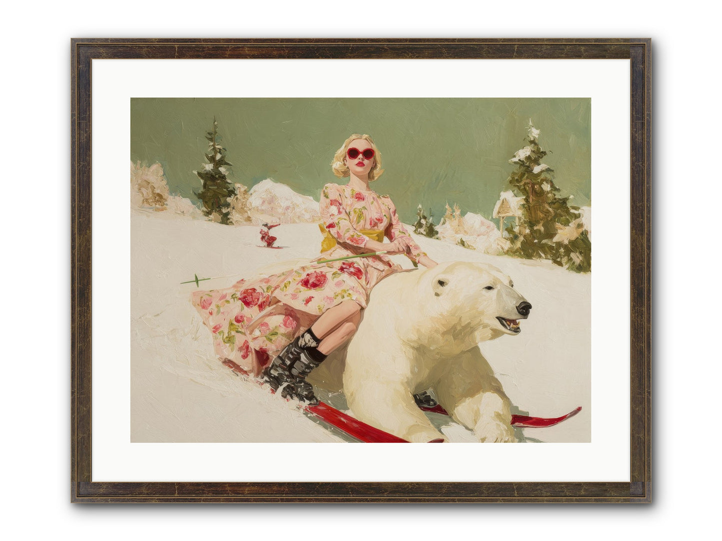 December’s Gilded Edge Framed Print - Slimwoods Black/Gold 24x18