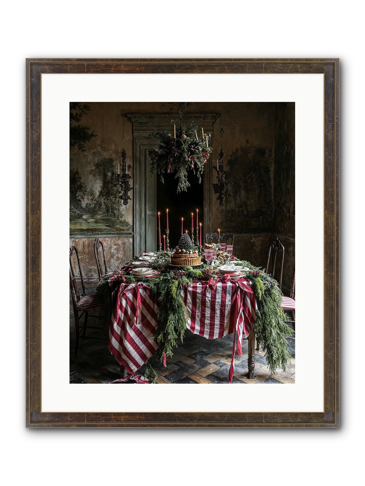 December's Grand Soirée Framed Print - Slimwoods Black/Gold 16x20