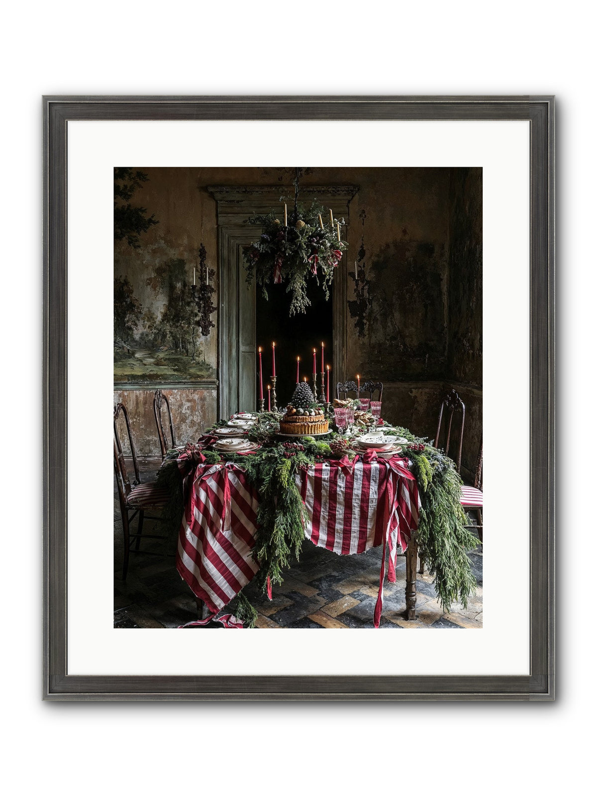 December's Grand Soirée Framed Print - Slimwoods Black/Silver 16x20