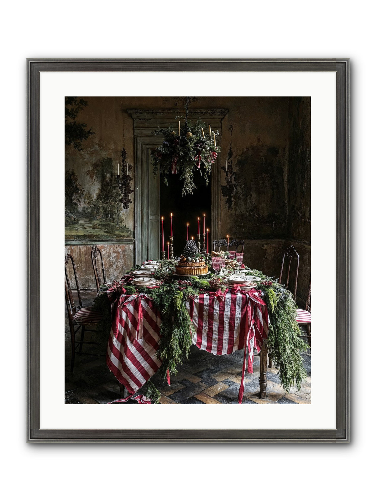 December's Grand Soirée Framed Print - Slimwoods Black/Silver 20x25