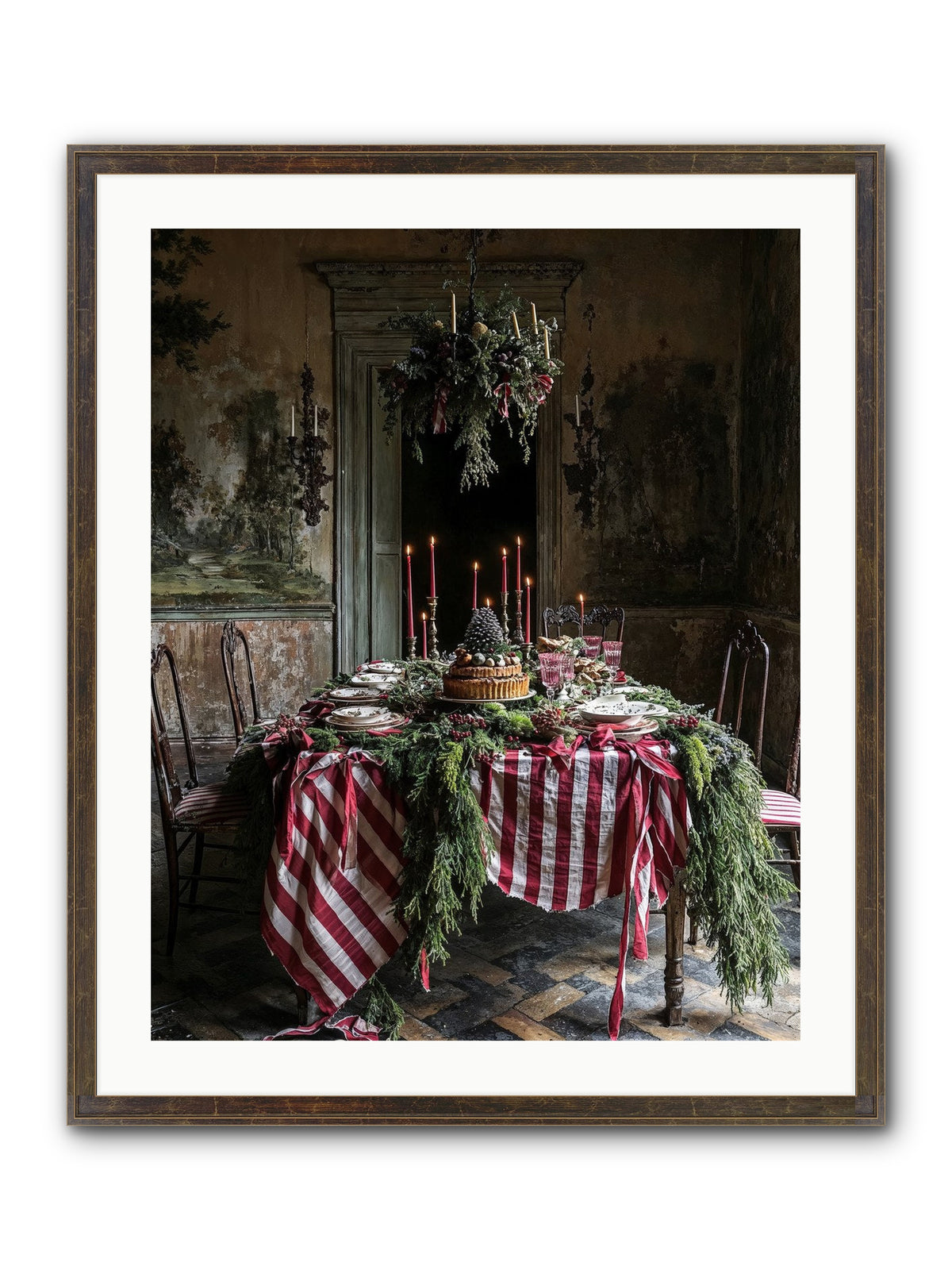 December's Grand Soirée Framed Print - Slimwoods Black/Gold 24x30