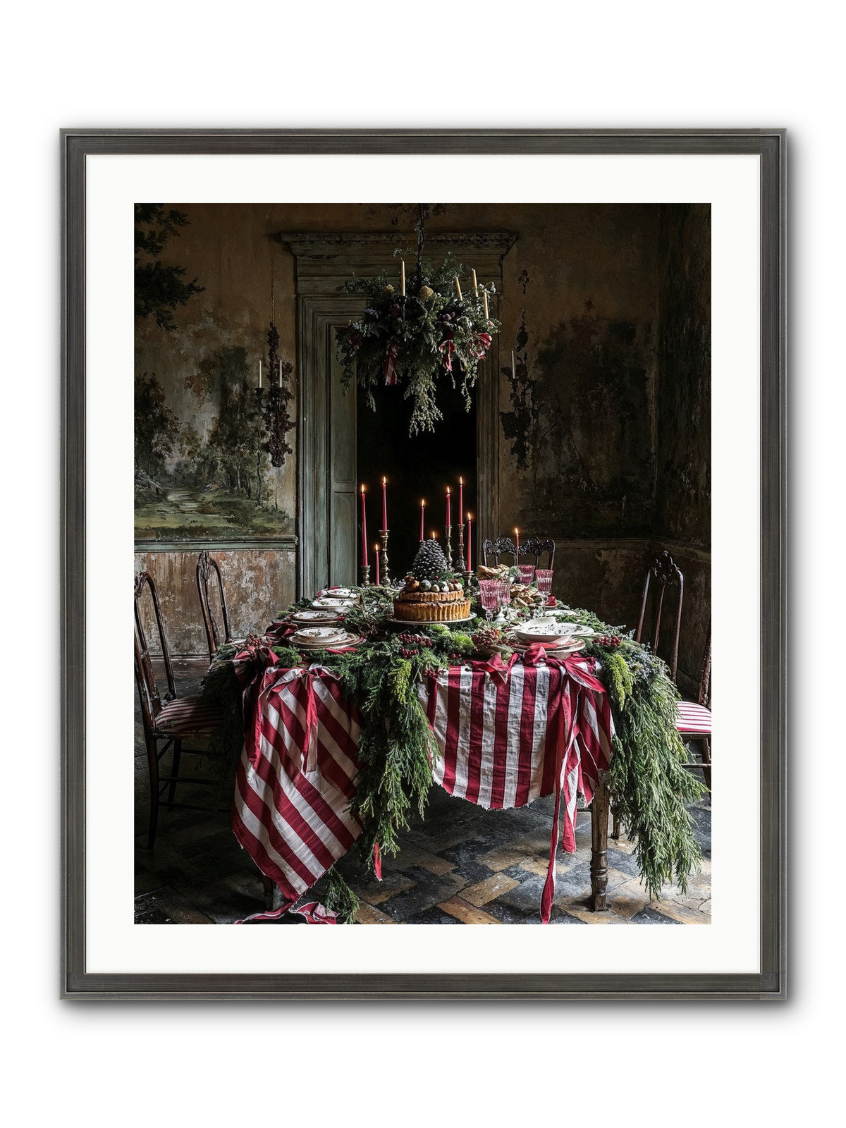 December's Grand Soirée Framed Print - Slimwoods Black/Silver 24x30