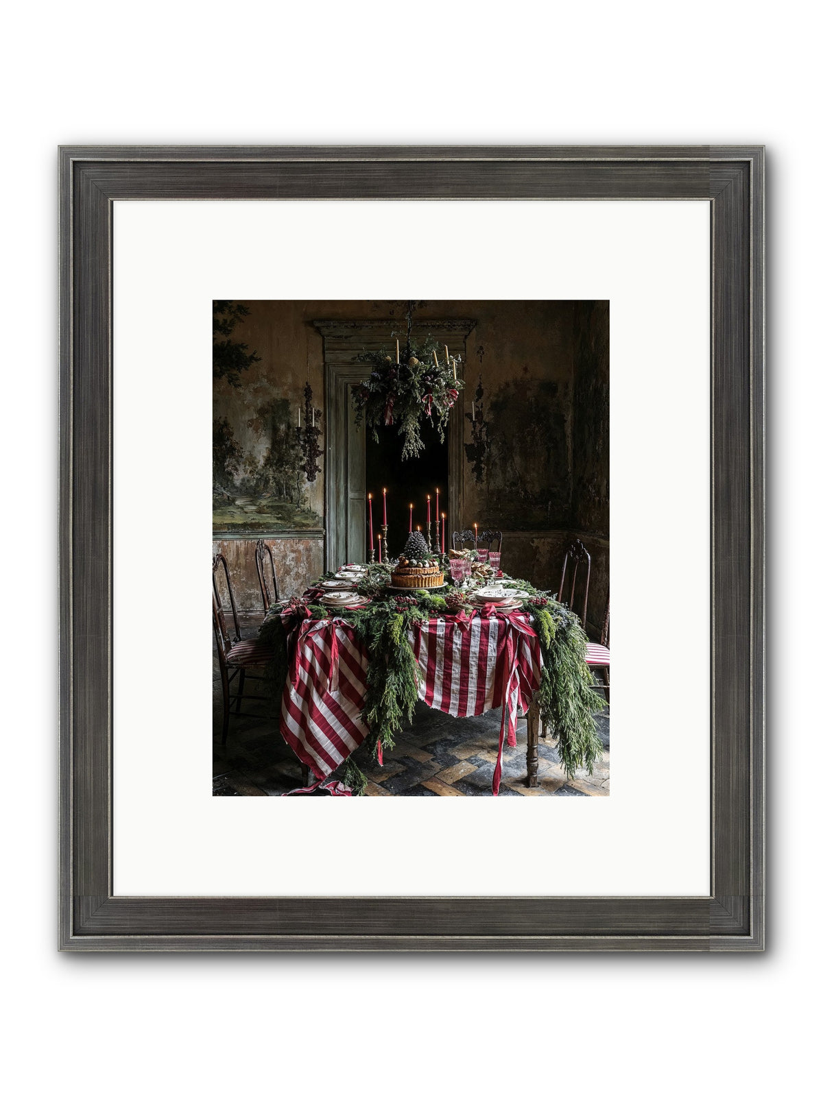 December's Grand Soirée Framed Print - Slimwoods Black/Silver 8x10