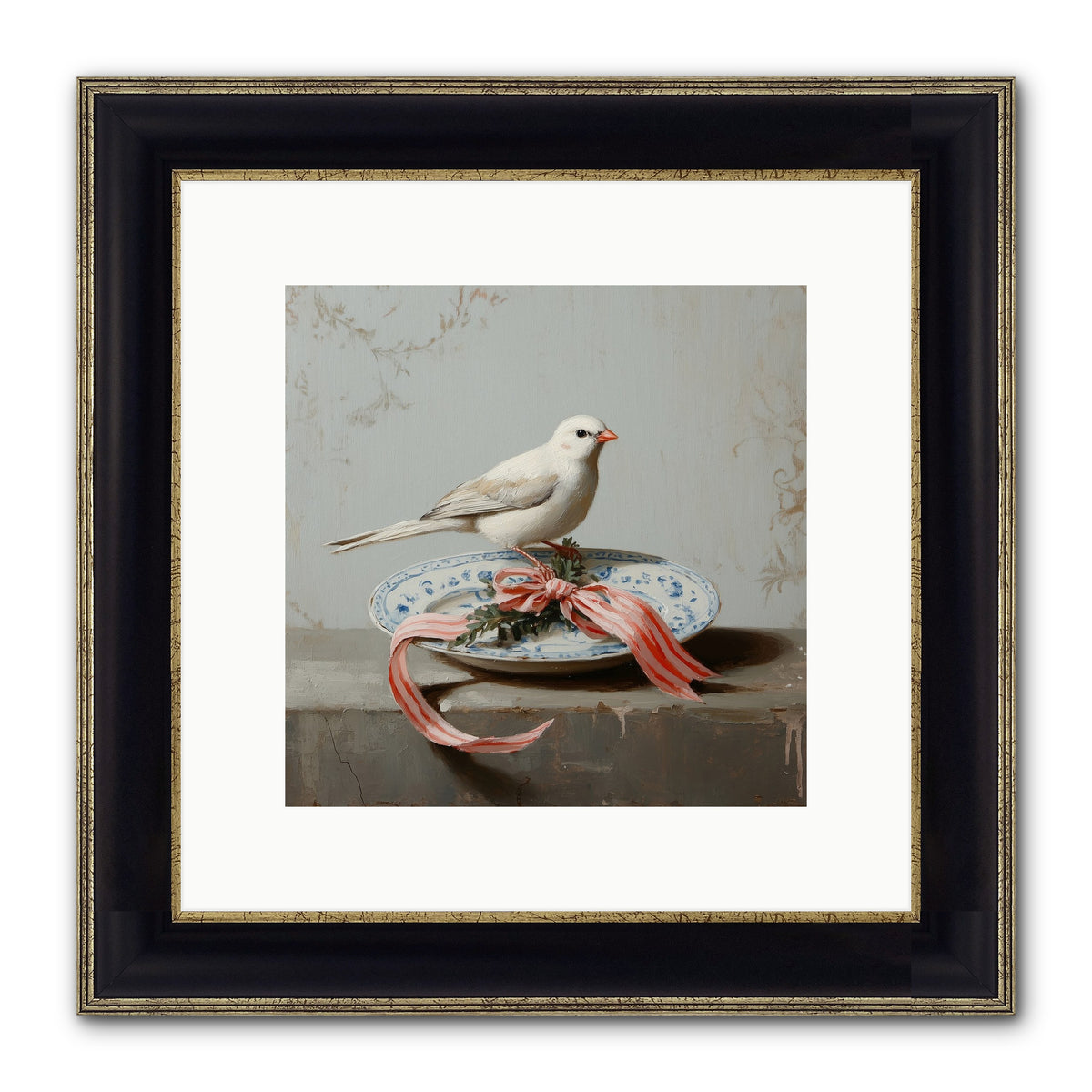 December's Sweet Melody Framed Print - Black & Gold 10x10