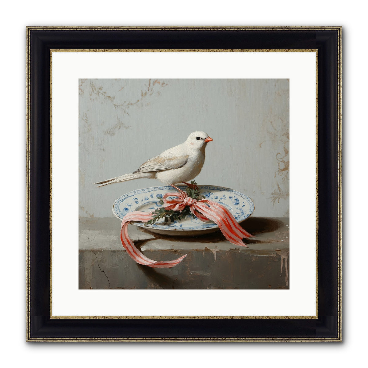 December's Sweet Melody Framed Print - Black & Gold 16x16