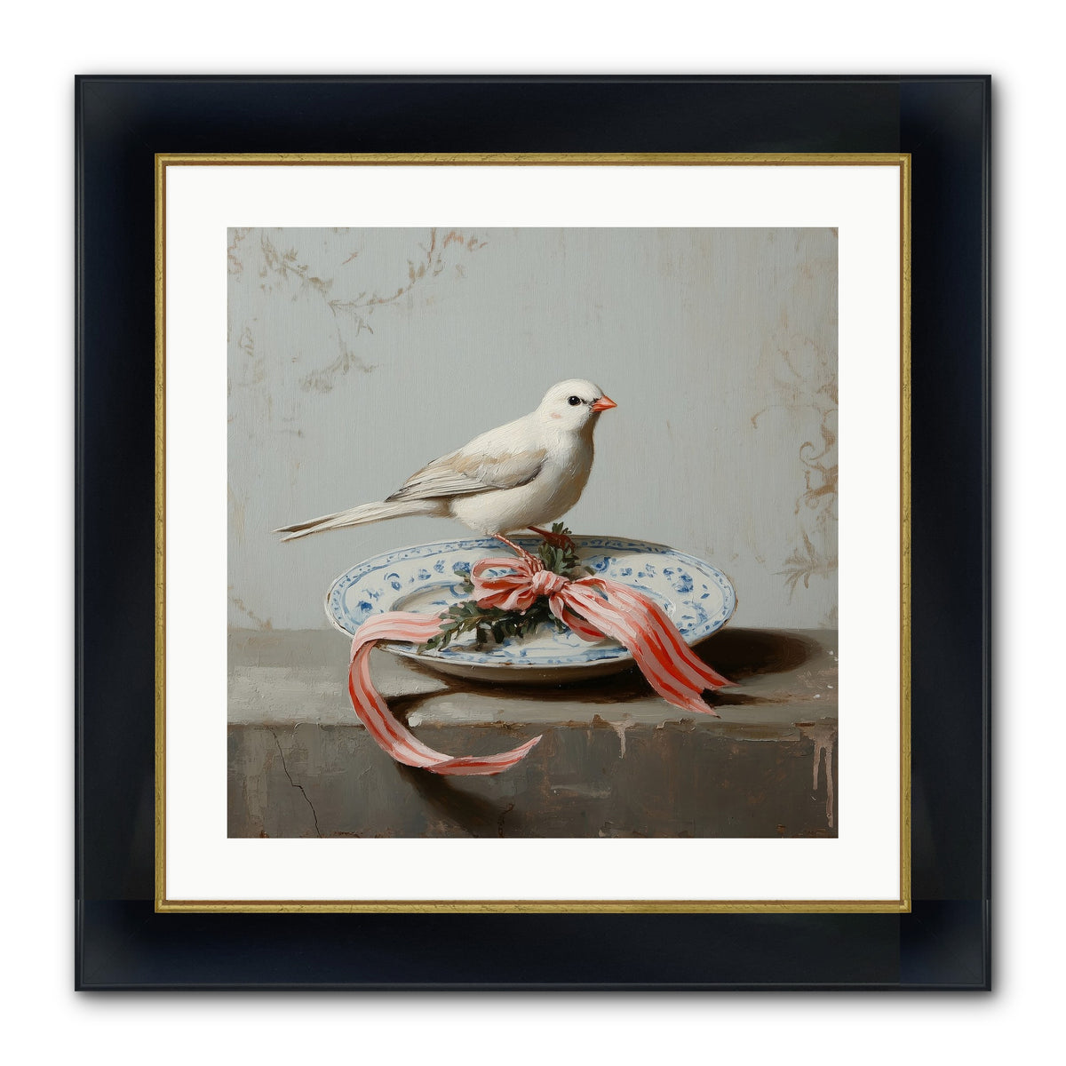 December's Sweet Melody Framed Print - Wide Black w/Gold 20x20