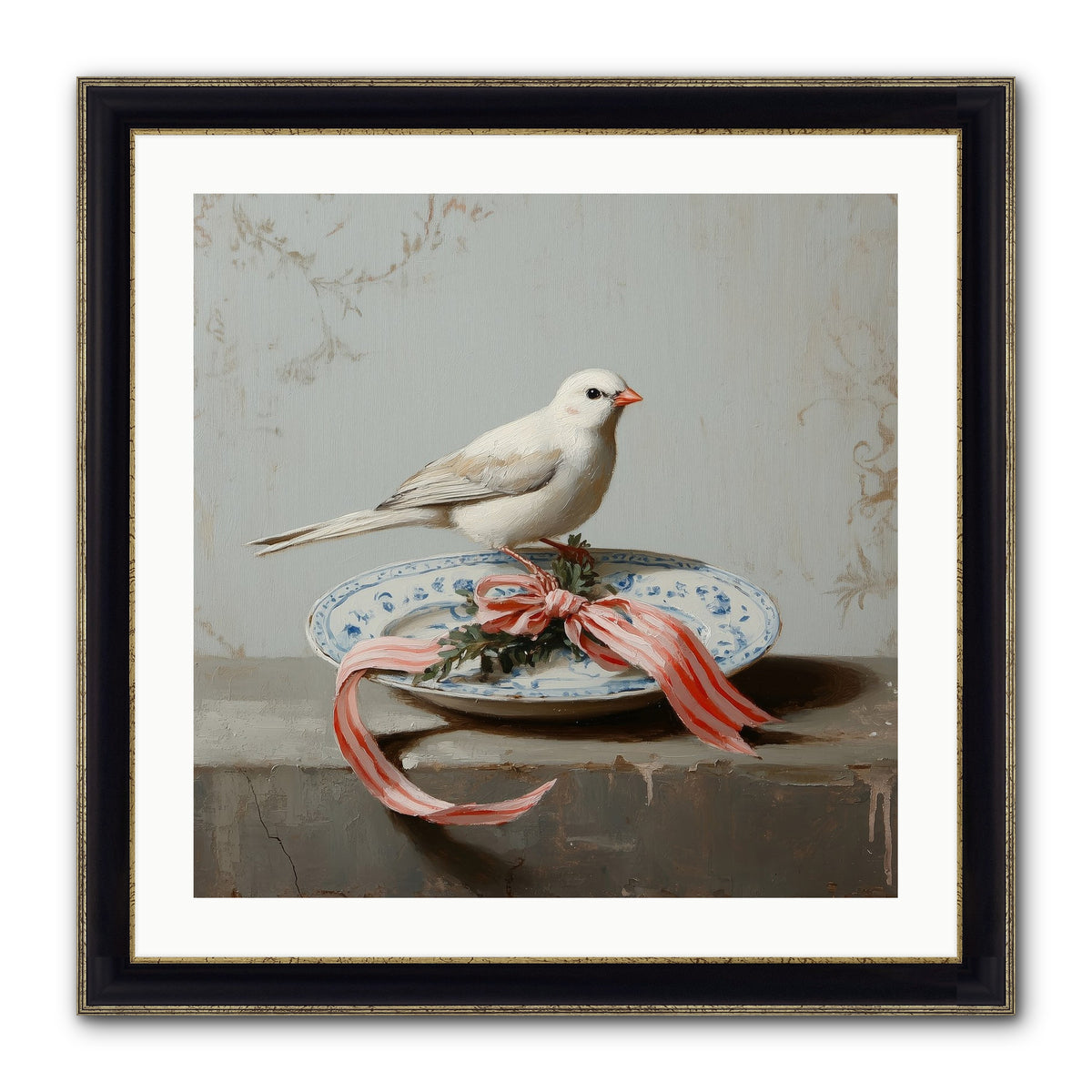 December's Sweet Melody Framed Print - Black & Gold 24x24