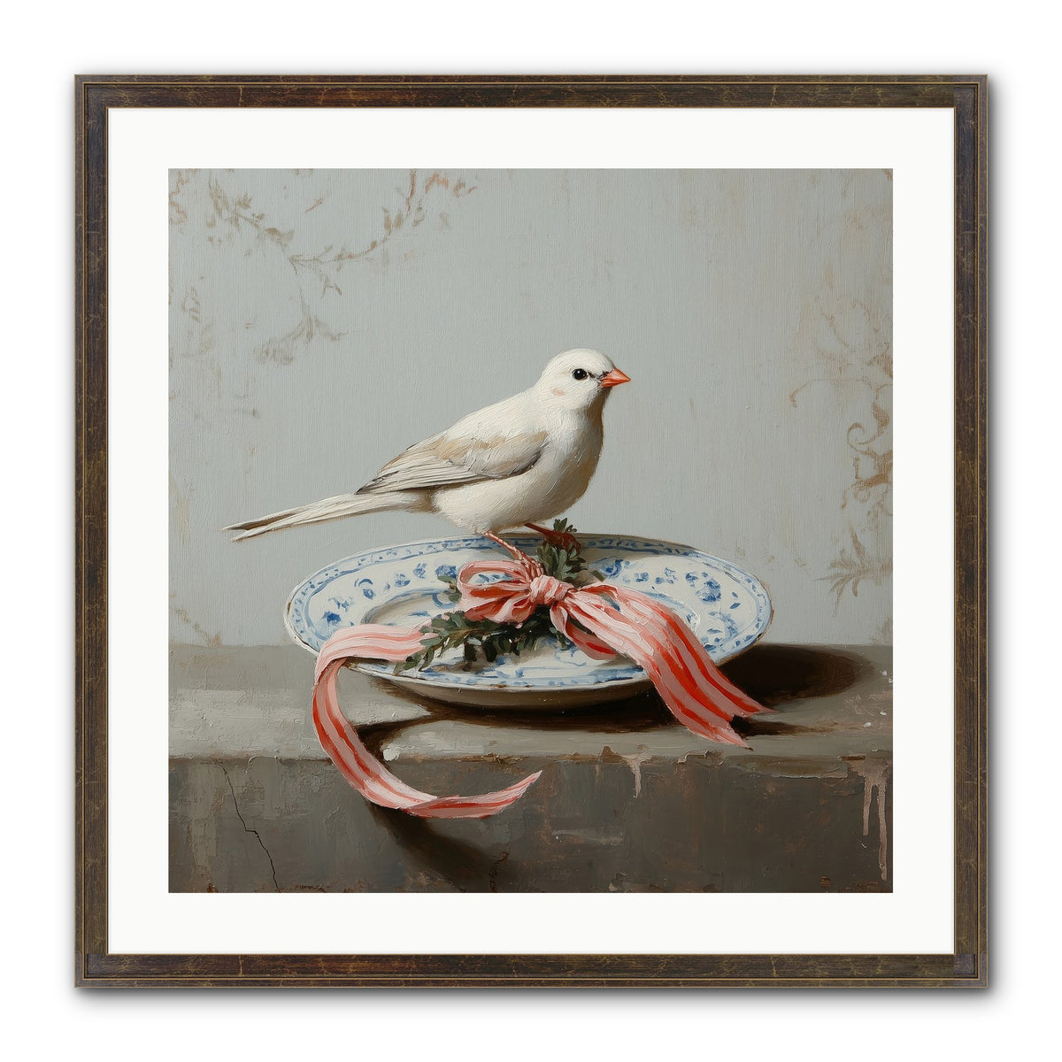 December's Sweet Melody Framed Print - Slimwoods Black/Gold 24x24