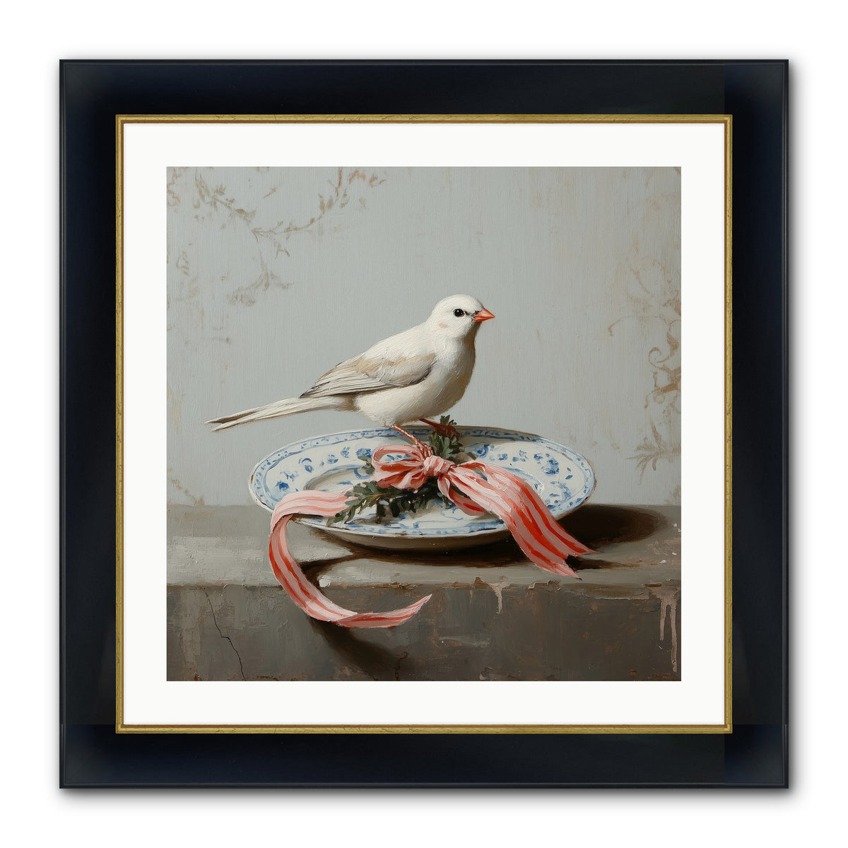 December's Sweet Melody Framed Print - Wide Black w/Gold 24x24