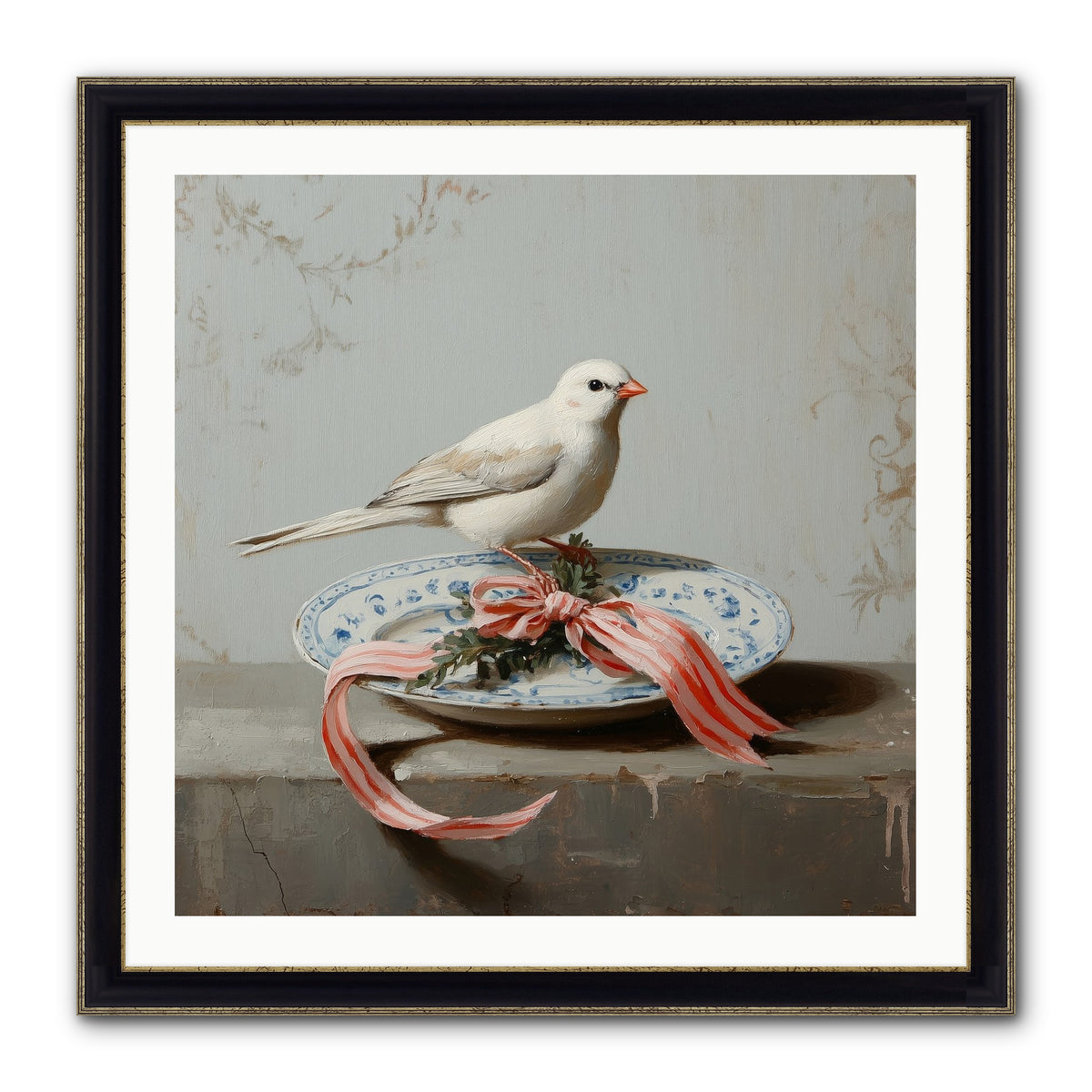 December's Sweet Melody Framed Print - Black & Gold 30x30