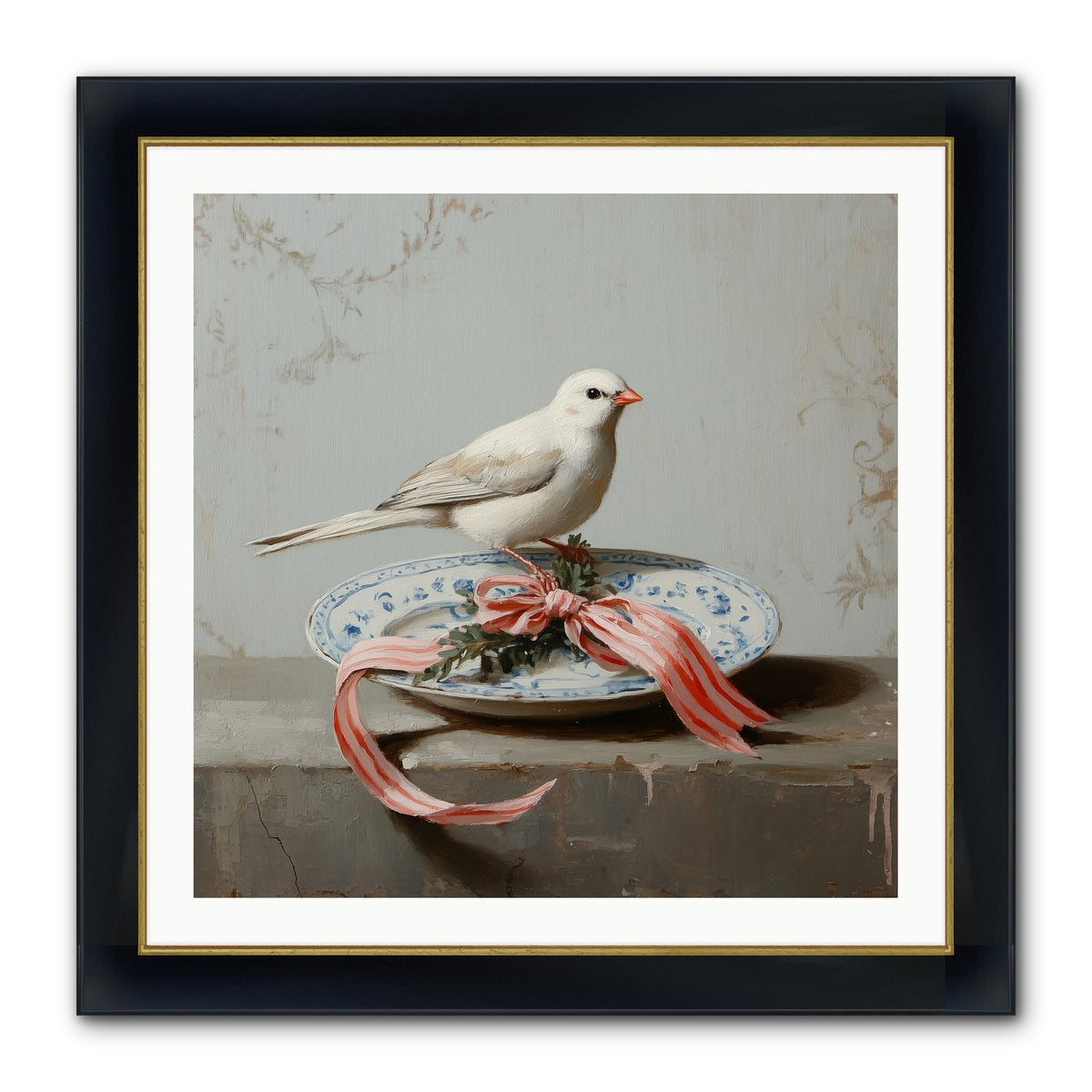 December's Sweet Melody Framed Print - Wide Black w/Gold 30x30