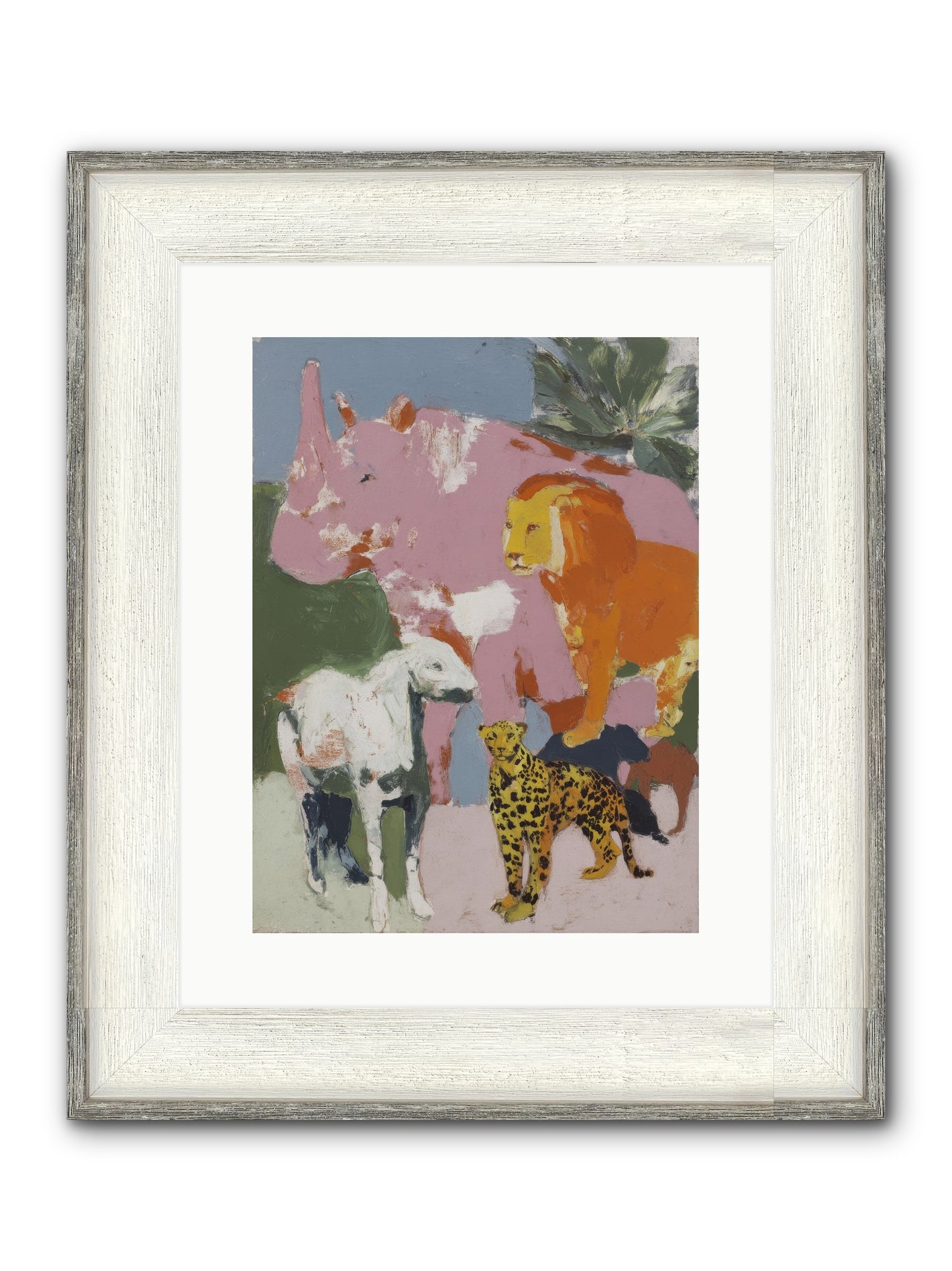 Deep Forest Framed Print - Driftwood White 12x16