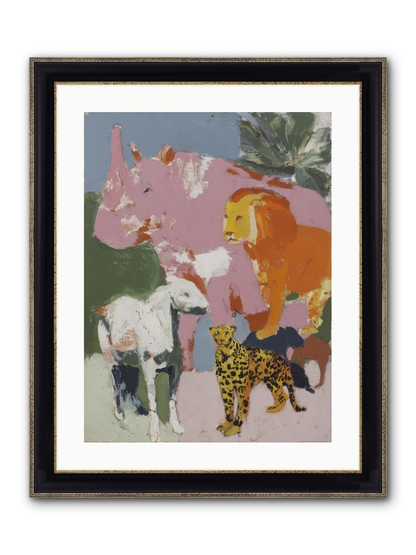 Deep Forest Framed Print - Black & Gold 18x24