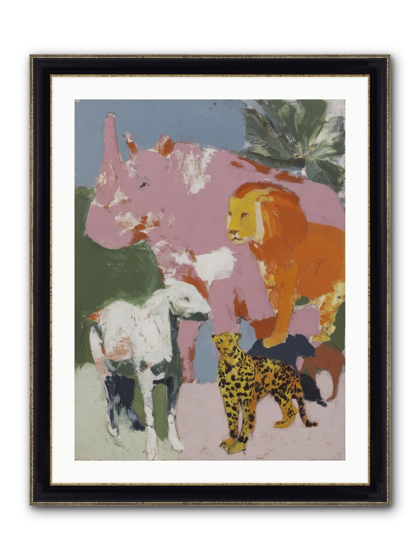 Deep Forest Framed Print - Black & Gold 24x32