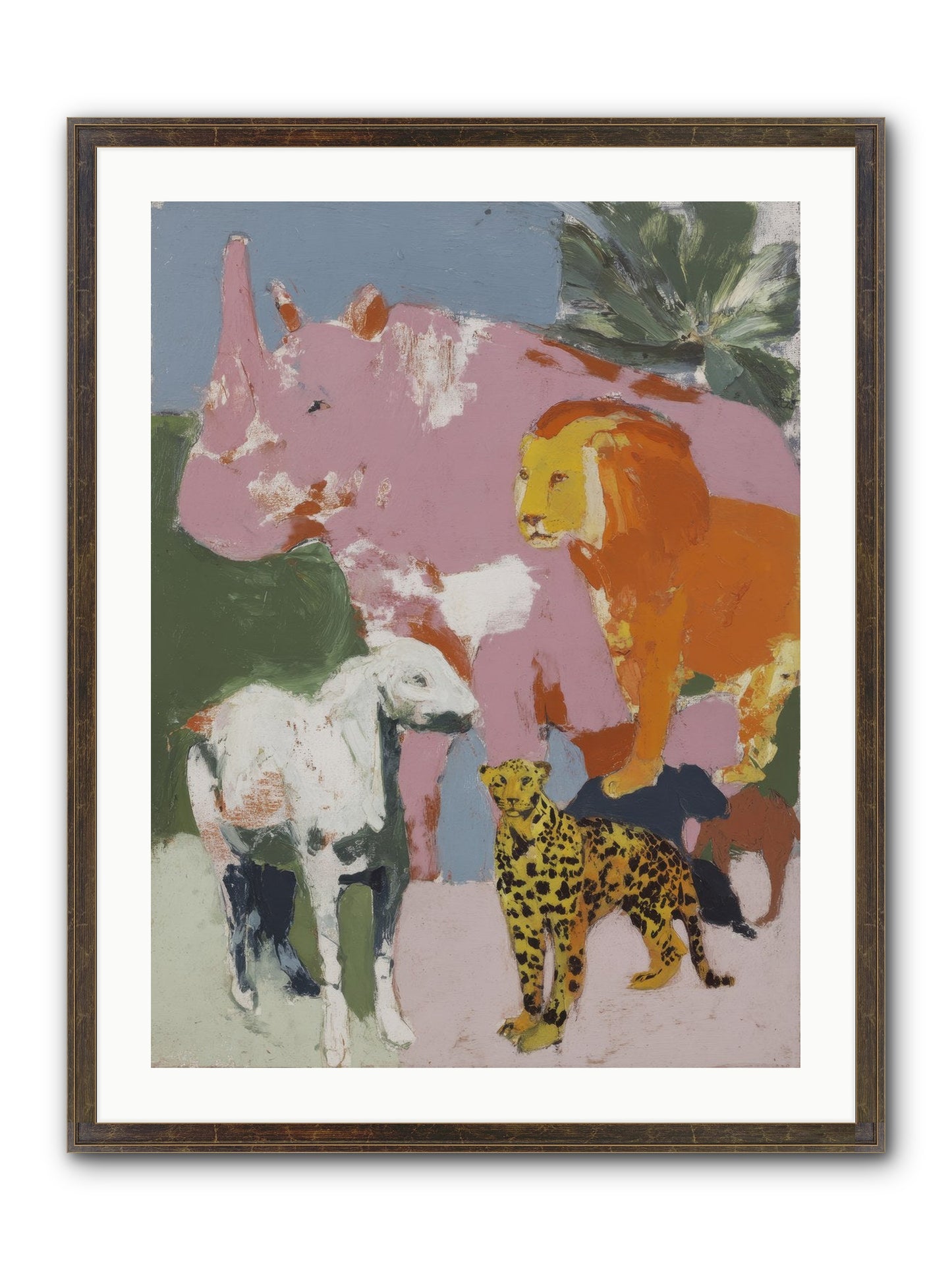 Deep Forest Framed Print - Slimwoods Black/Gold 24x32