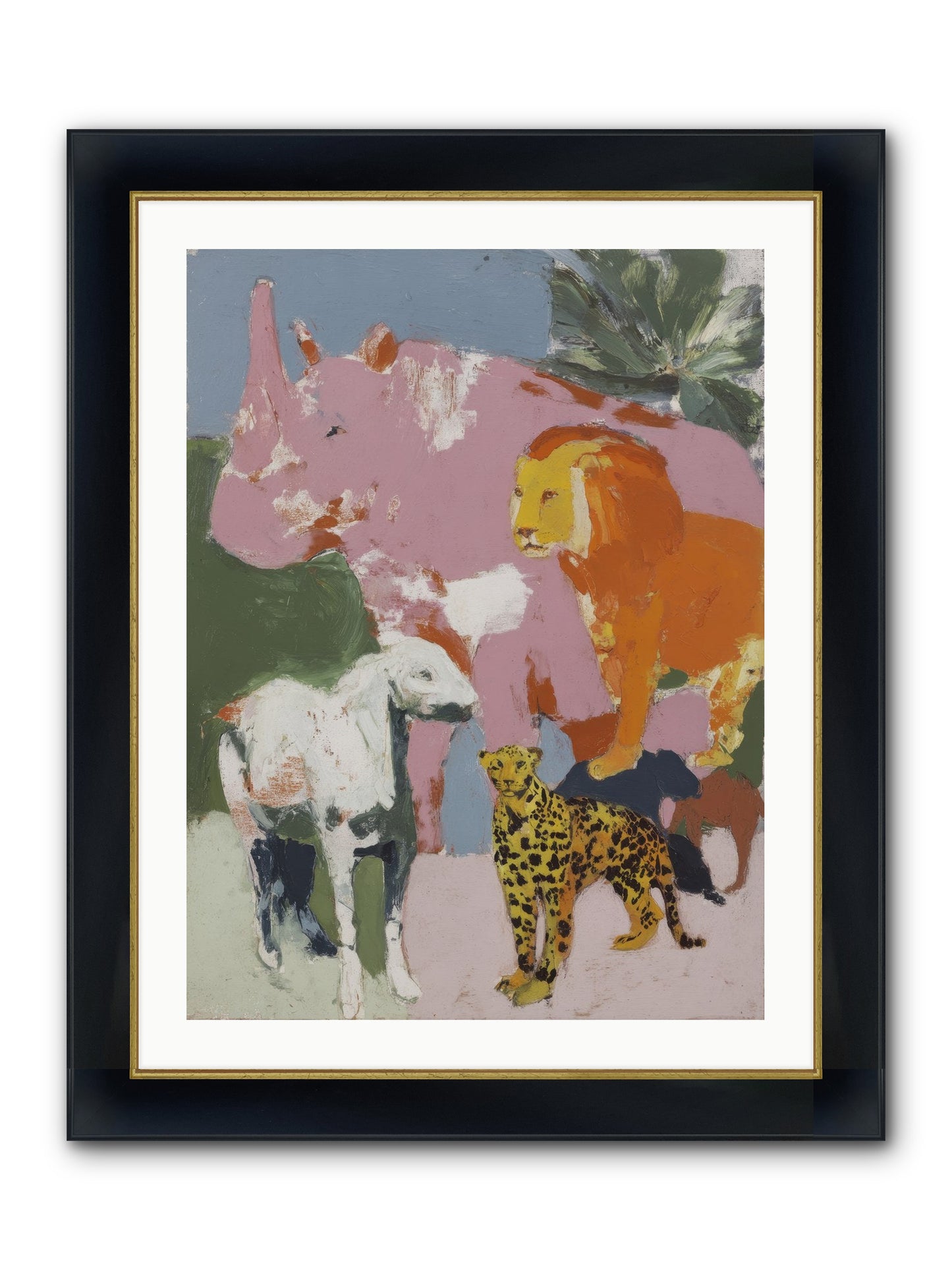 Deep Forest Framed Print - Wide Black w/Gold 24x32