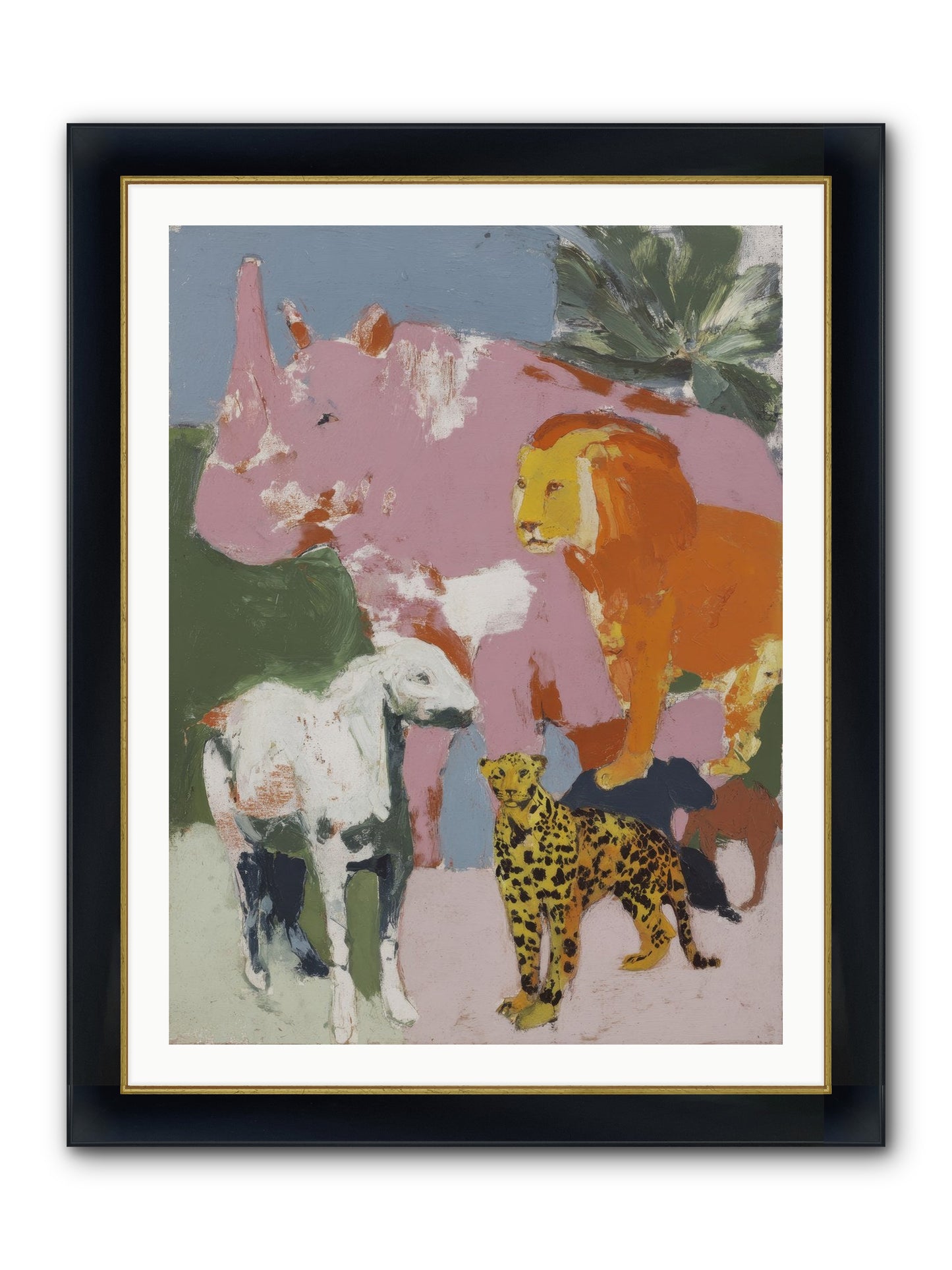 Deep Forest Framed Print - Wide Black w/Gold 30x40